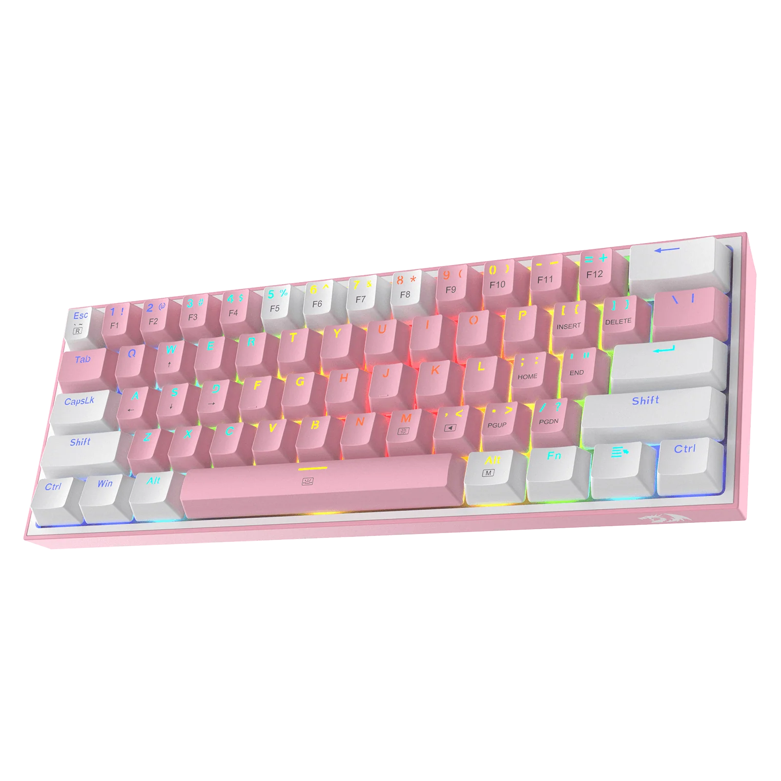 FIZZ K617 60 White & Pink Mechanical keyboard - Image 3