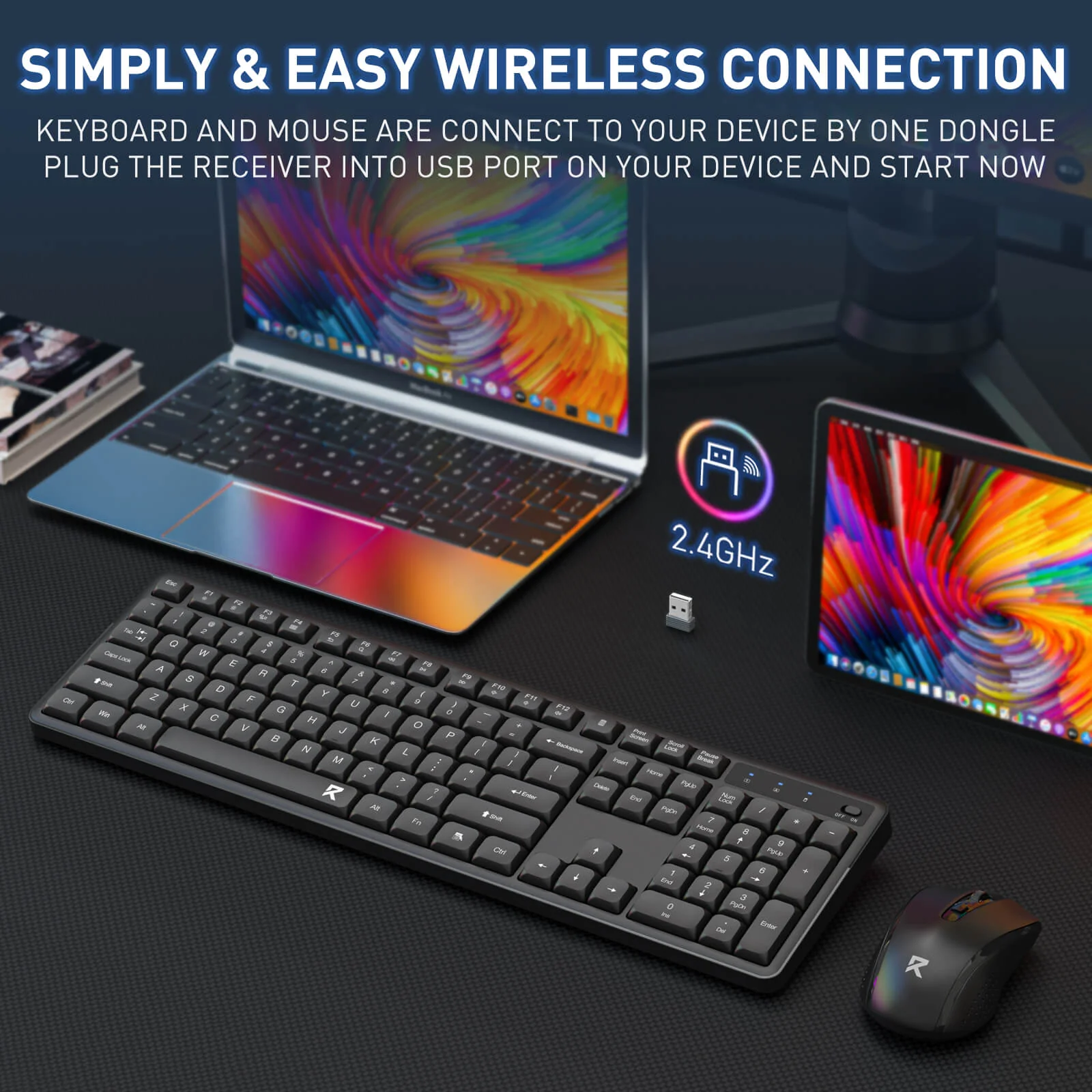 BS7634 Wireless Keyboard and Mouse Combo - Image 8