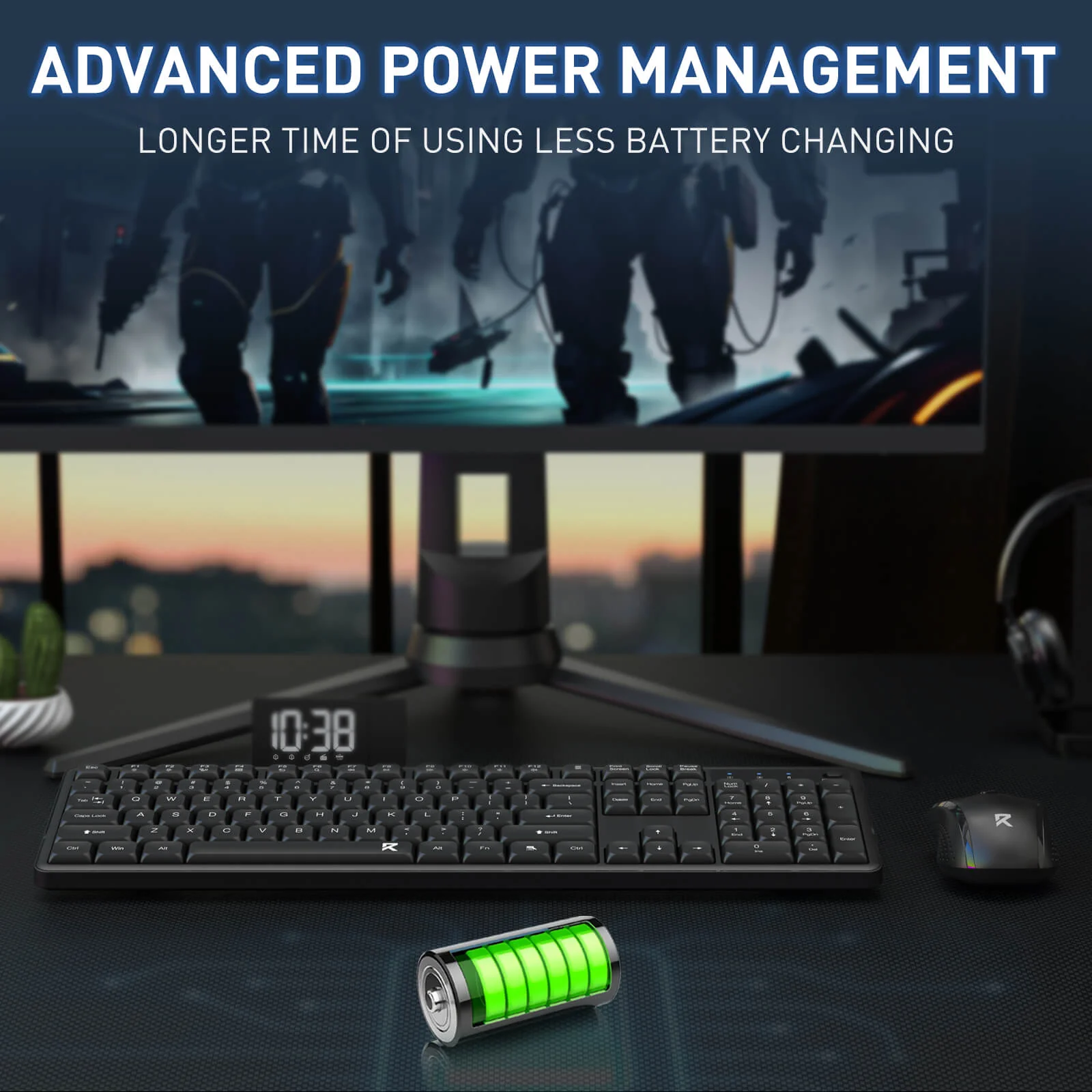 BS7634 Wireless Keyboard and Mouse Combo - Image 9