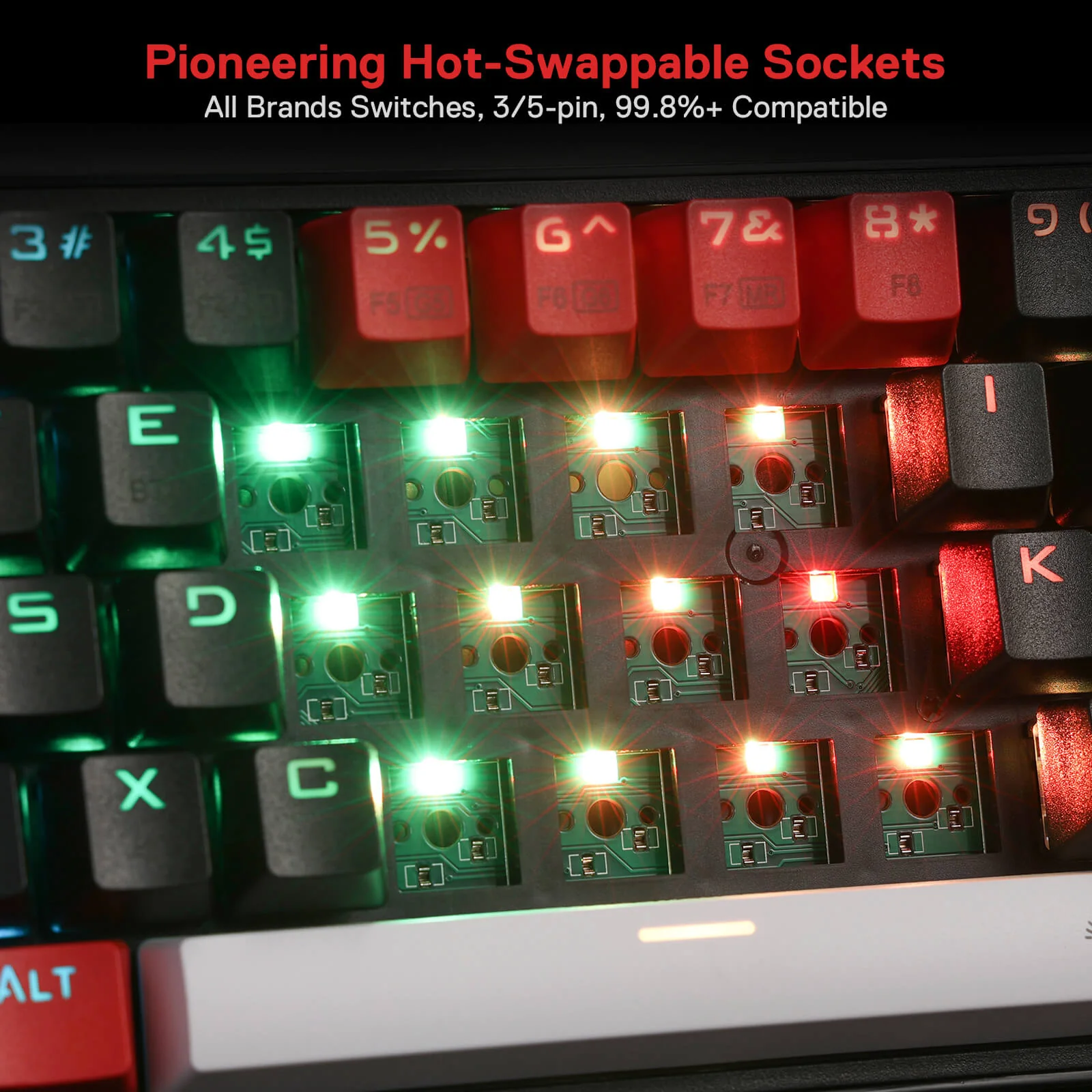 CASTOR K631 PRO 65% Wireless RGB Gaming Keyboard - Image 12
