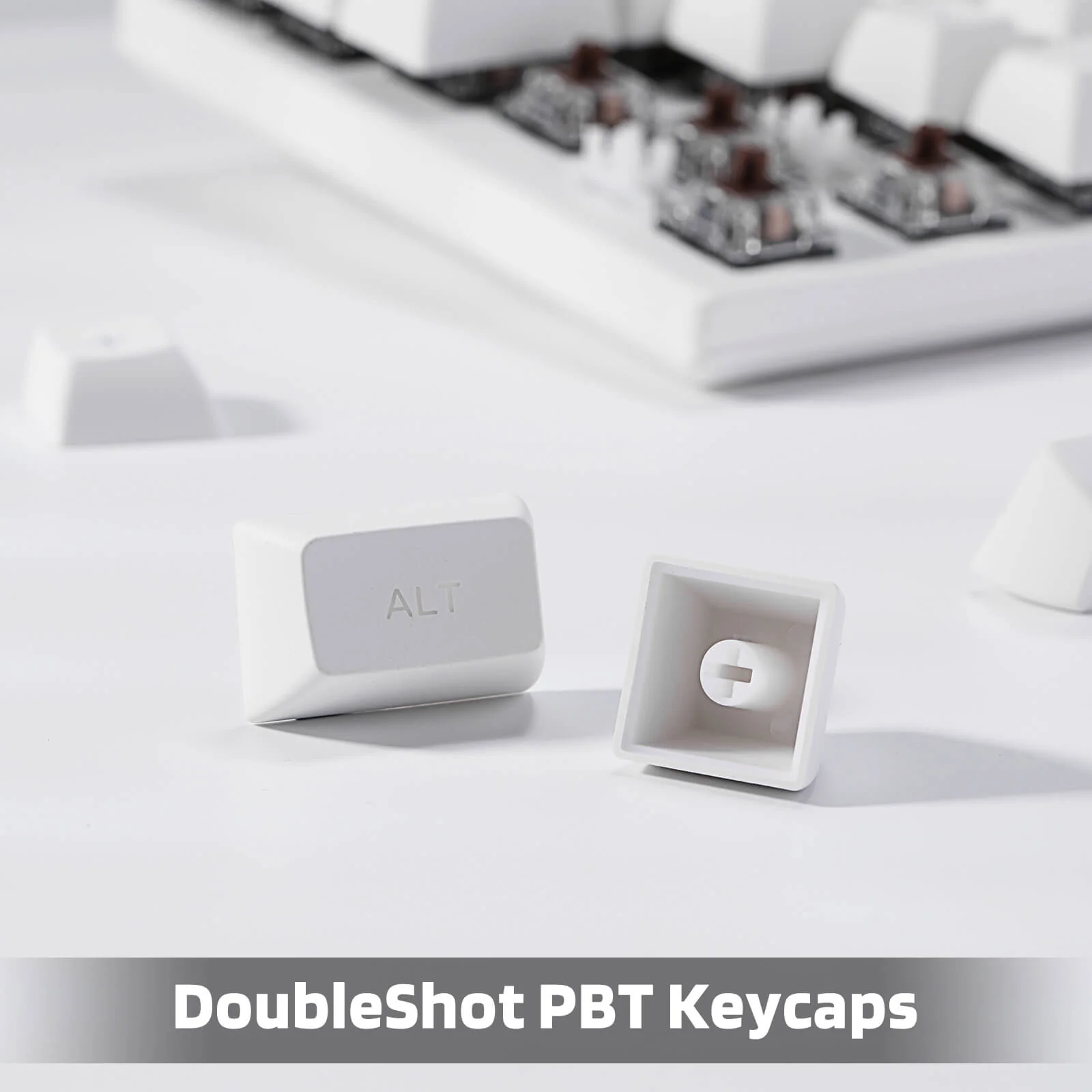 (Only Keycaps) Redragon X LTC Double Shot PBT 146 Keycaps Set with Keycap Puller & Storage Tray - Image 4