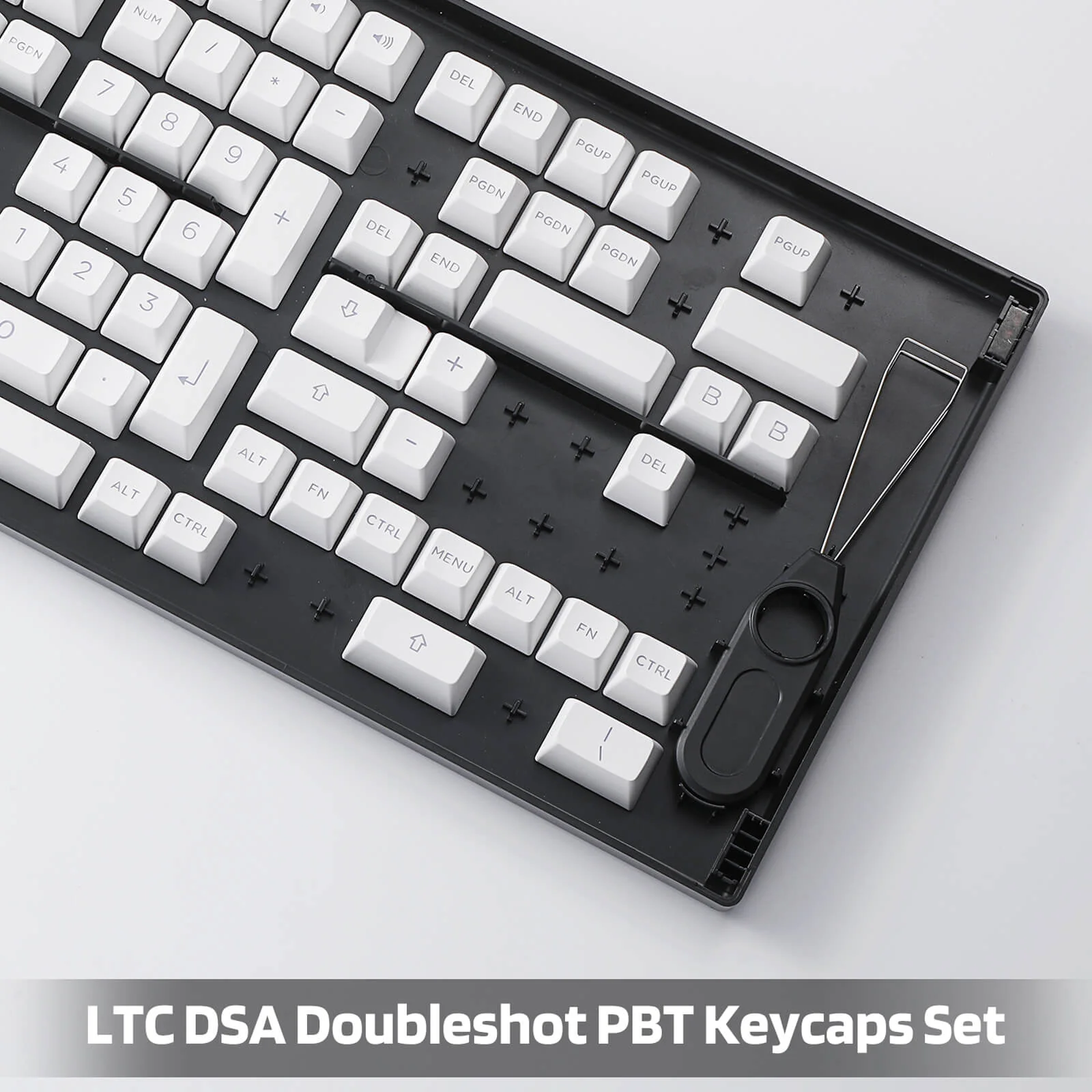 (Only Keycaps) Redragon X LTC Double Shot PBT 146 Keycaps Set with Keycap Puller & Storage Tray - Image 5