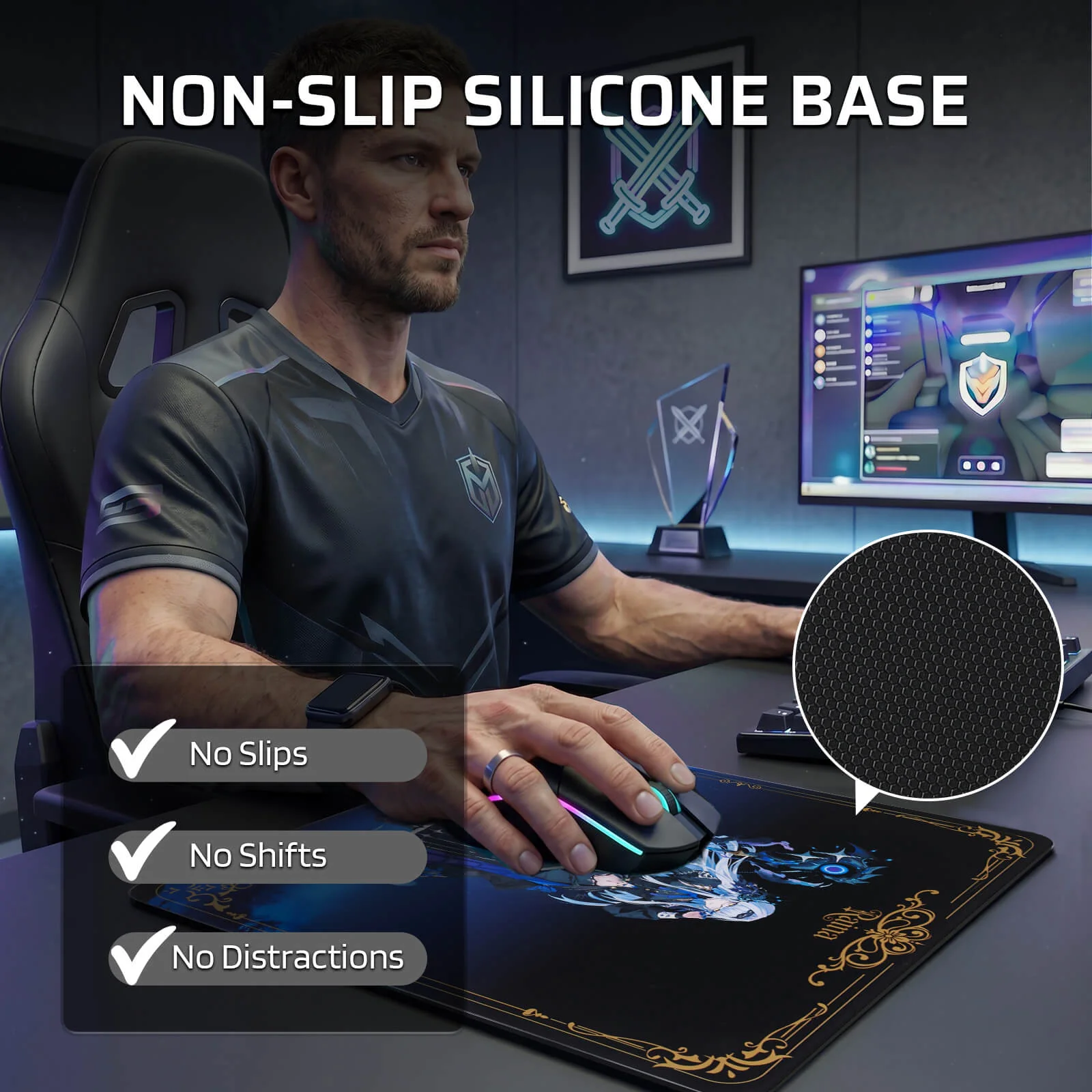 Drake Oath Glass Mouse Pad - Image 18