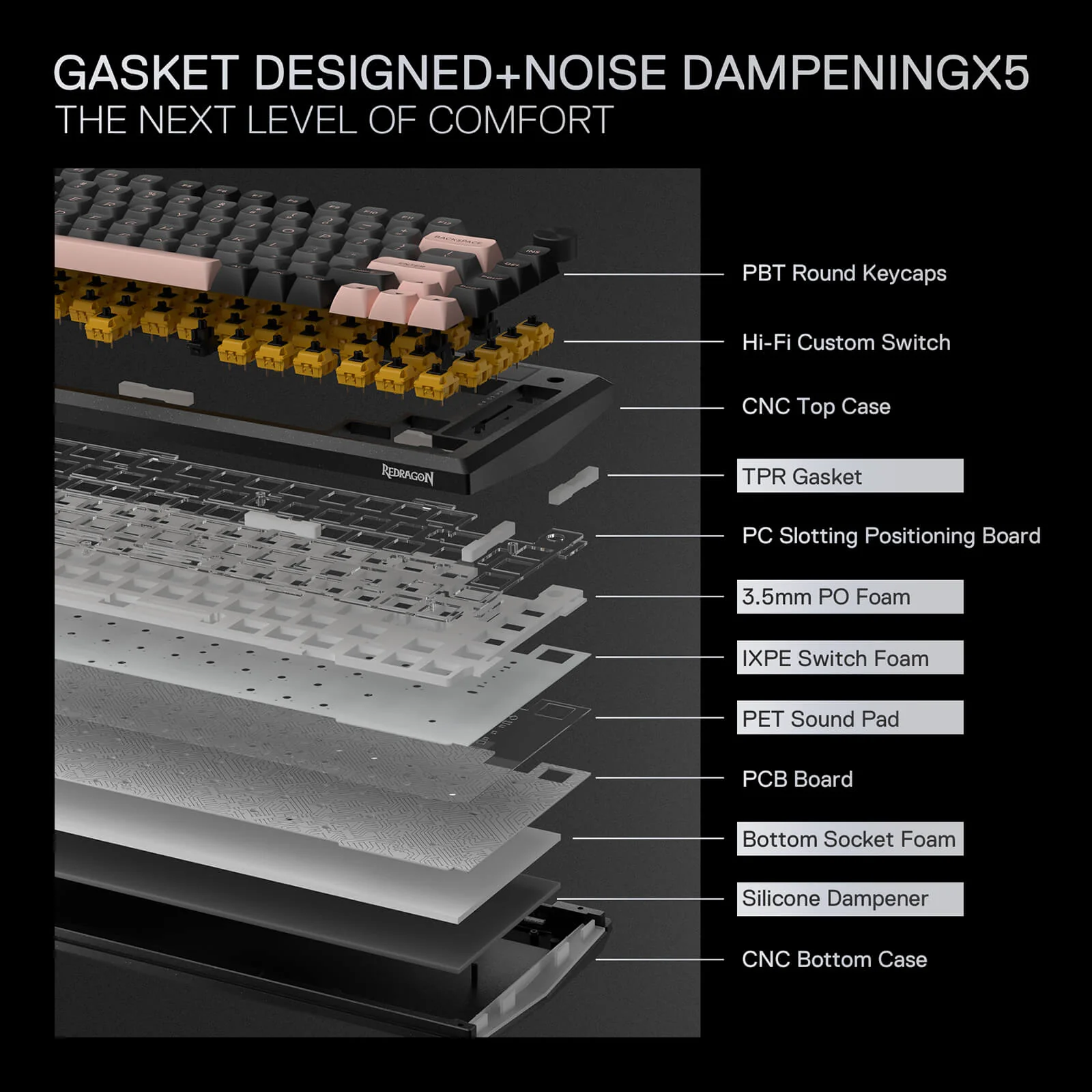 ECLIPSE K720 PRO (CNC Aluminum Gaming Keyboard) - Image 10