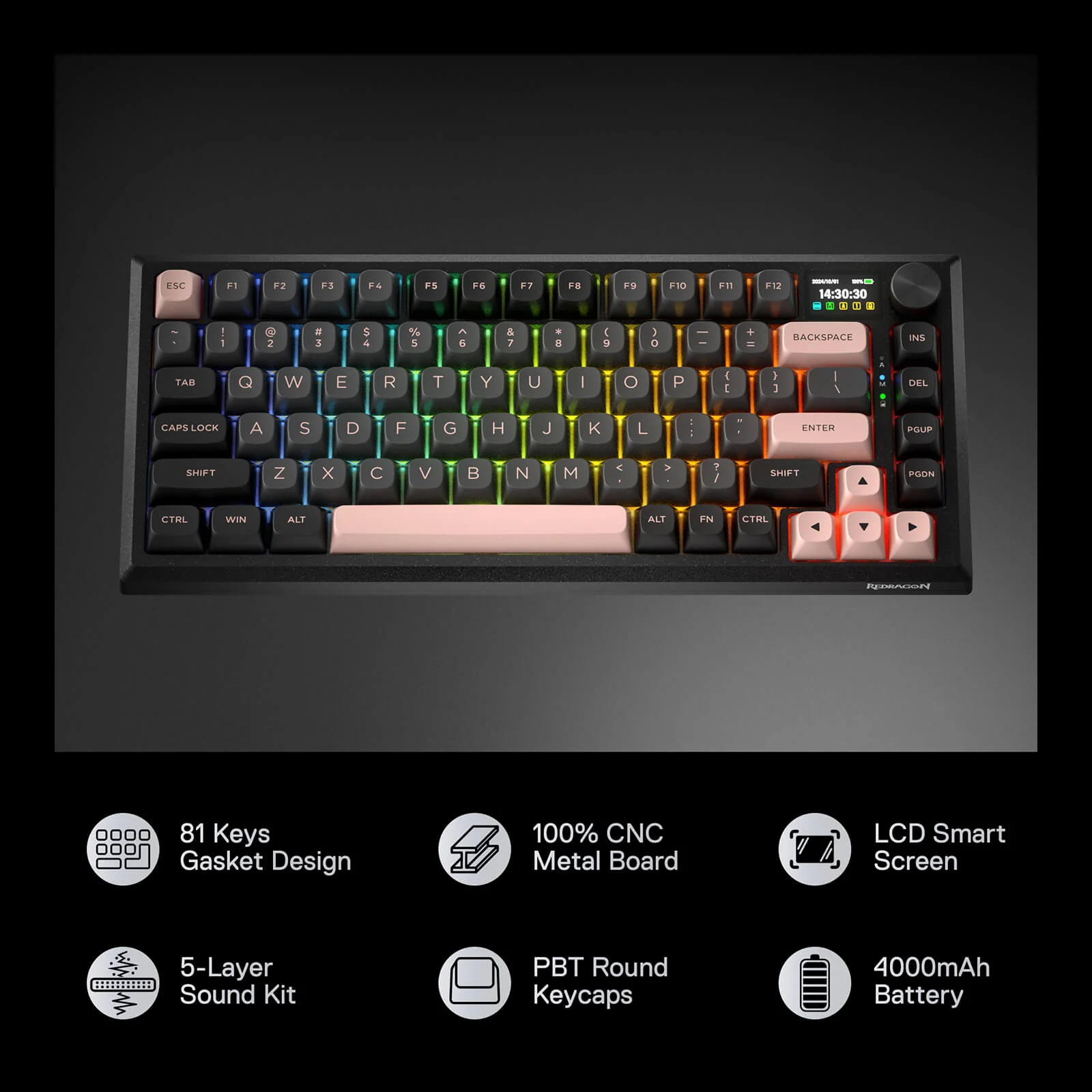 ECLIPSE K720 PRO (CNC Aluminum Gaming Keyboard) - Image 4