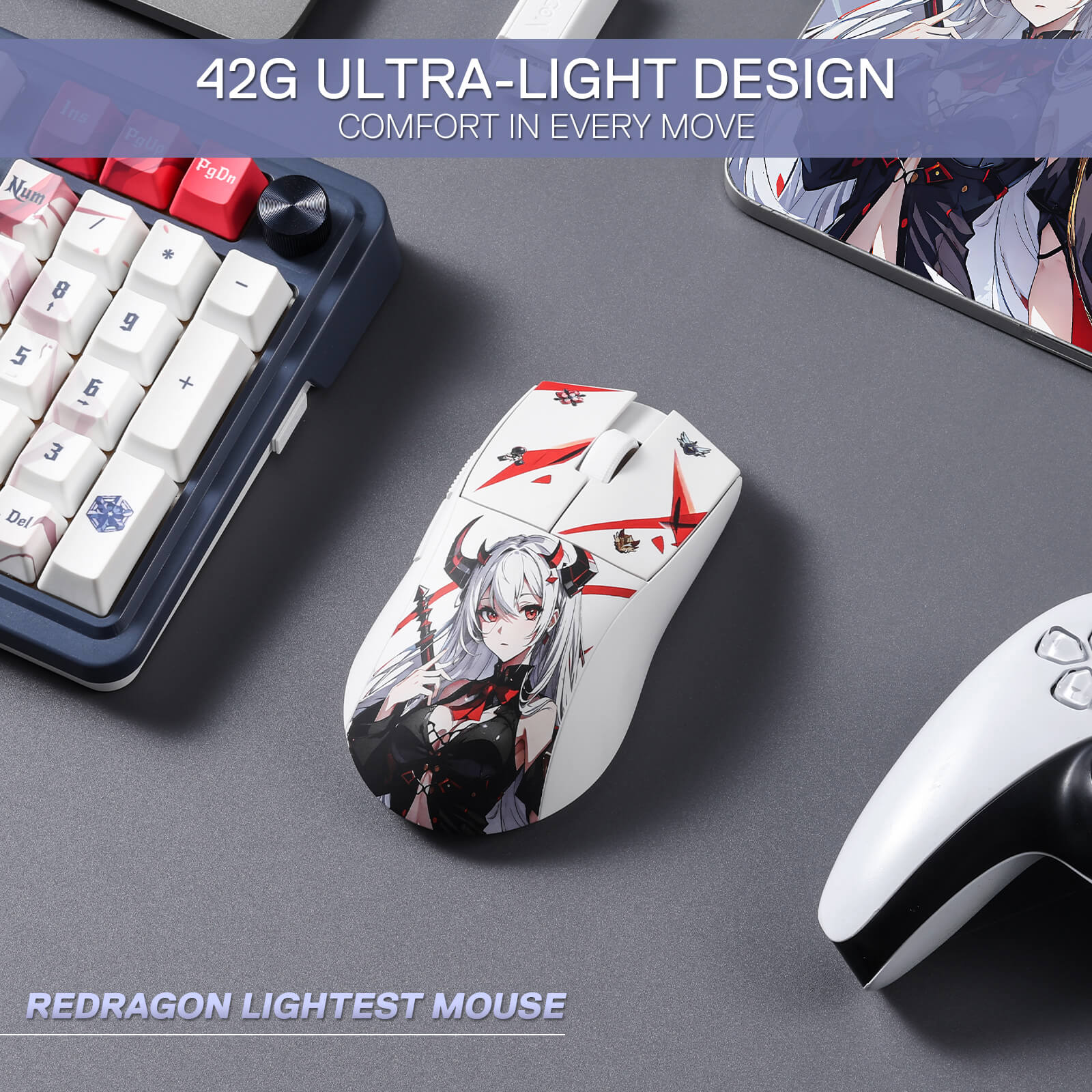 EISA K686 PRO SE Keyboard & K1NG M916 PRO (1K Hz) Mouse Anime Combo - Image 15