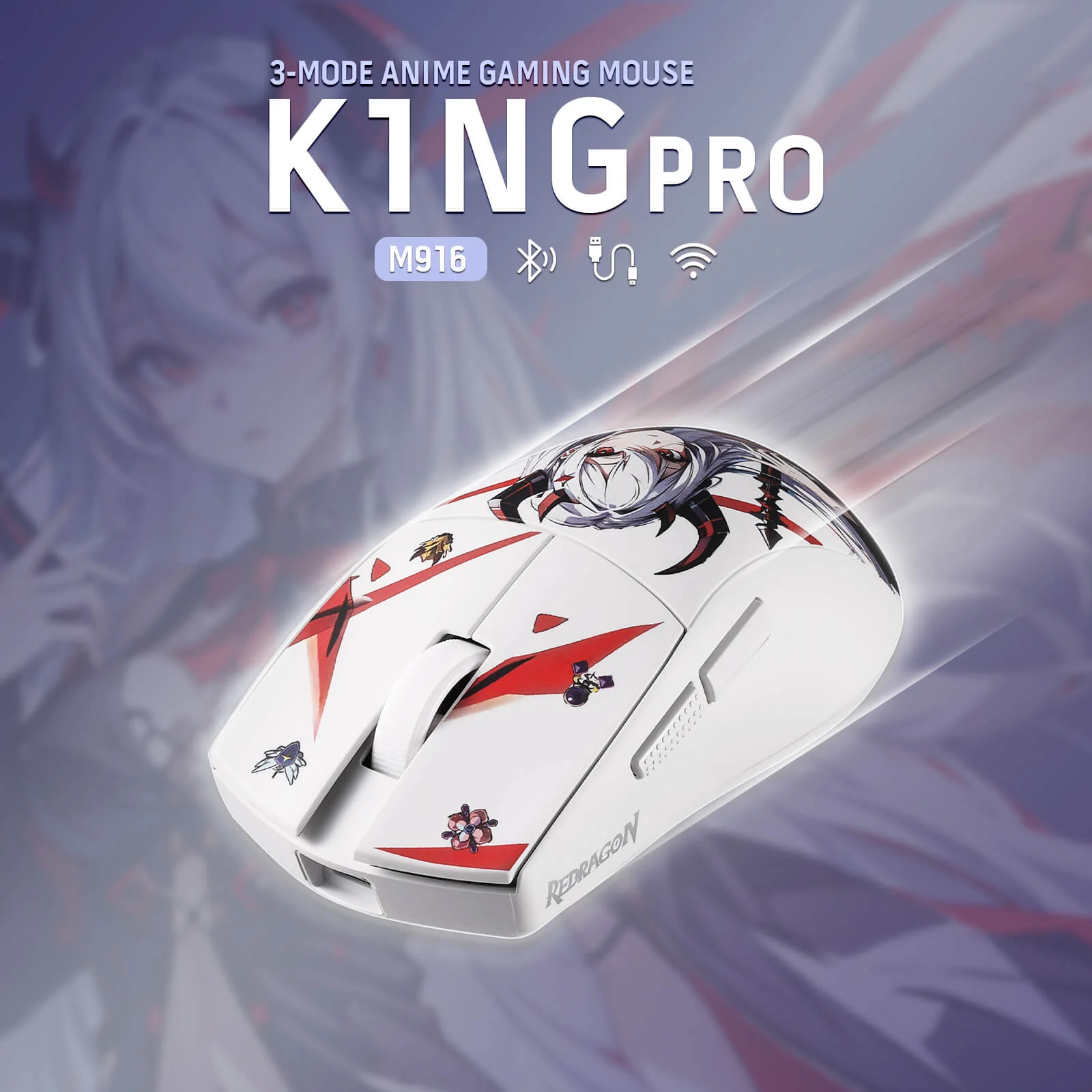EISA K686 PRO SE Keyboard & K1NG M916 PRO (1K Hz) Mouse Anime Combo - Image 16
