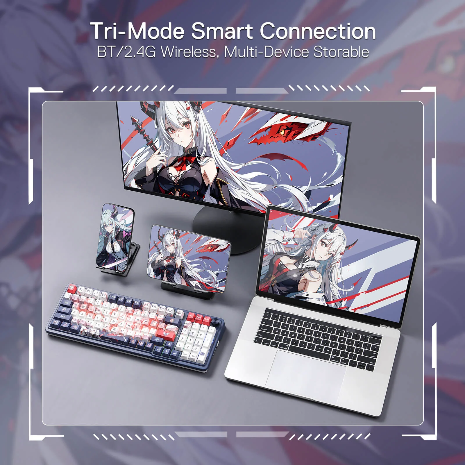 EISA K686 PRO SE Keyboard & K1NG M916 PRO (1K Hz) Mouse Anime Combo - Image 6