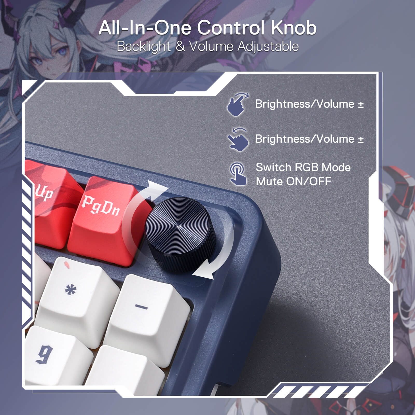 EISA K686 PRO SE Keyboard & K1NG M916 PRO (1K Hz) Mouse Anime Combo - Image 7