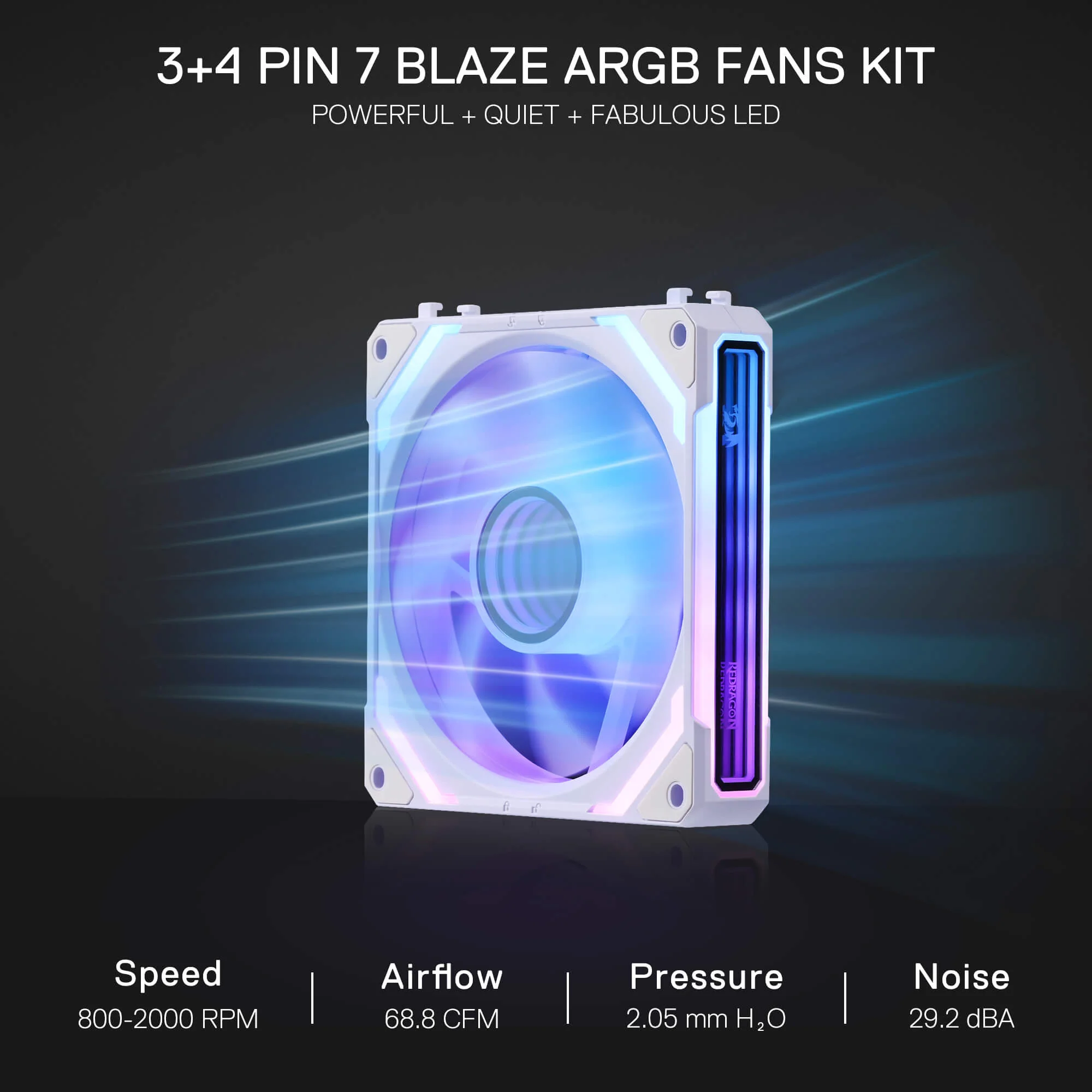 GCF012 Standard 120mm ARGB PC Case Fan - Image 14