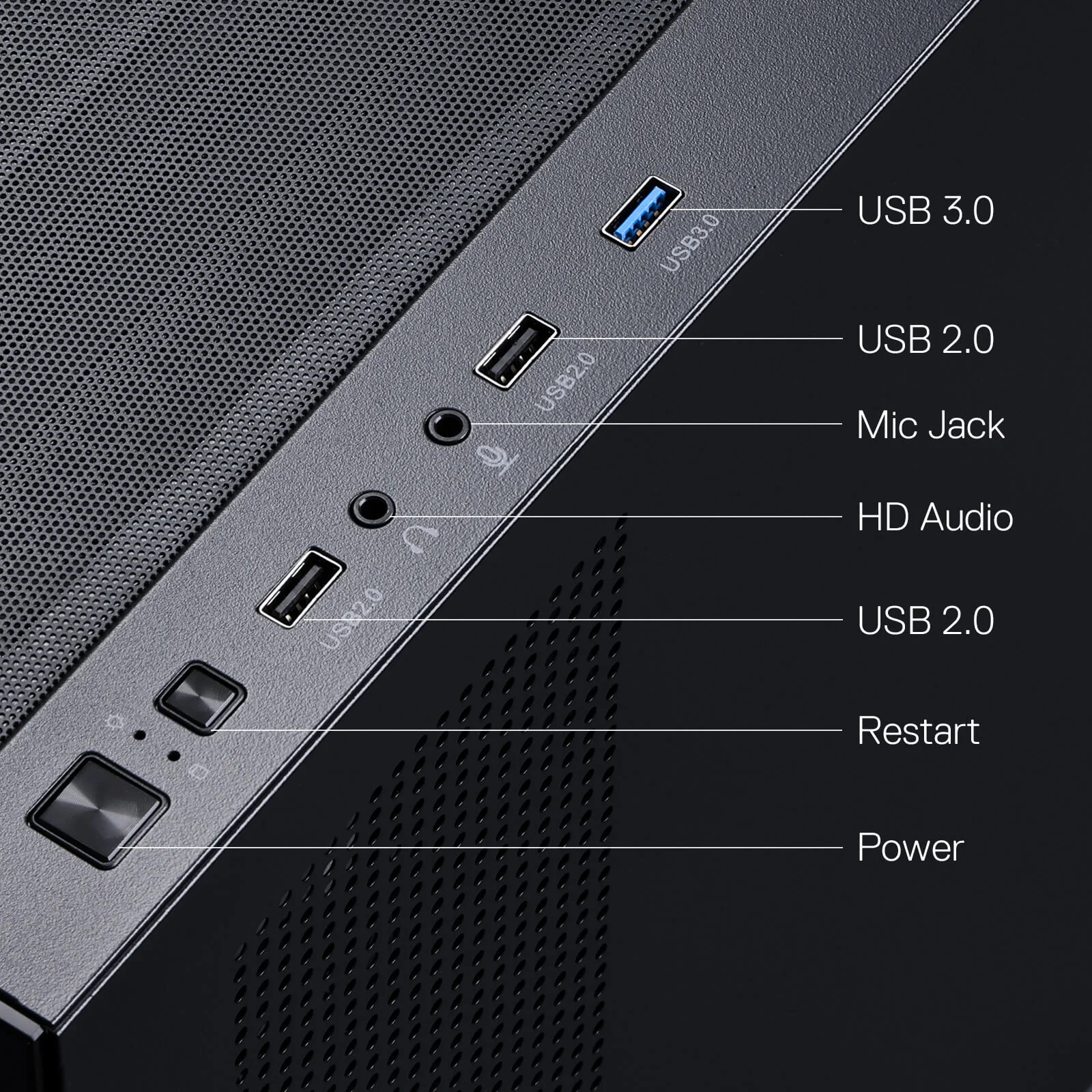 GRINDOR GC218M M-ATX Gaming PC Case - Image 10