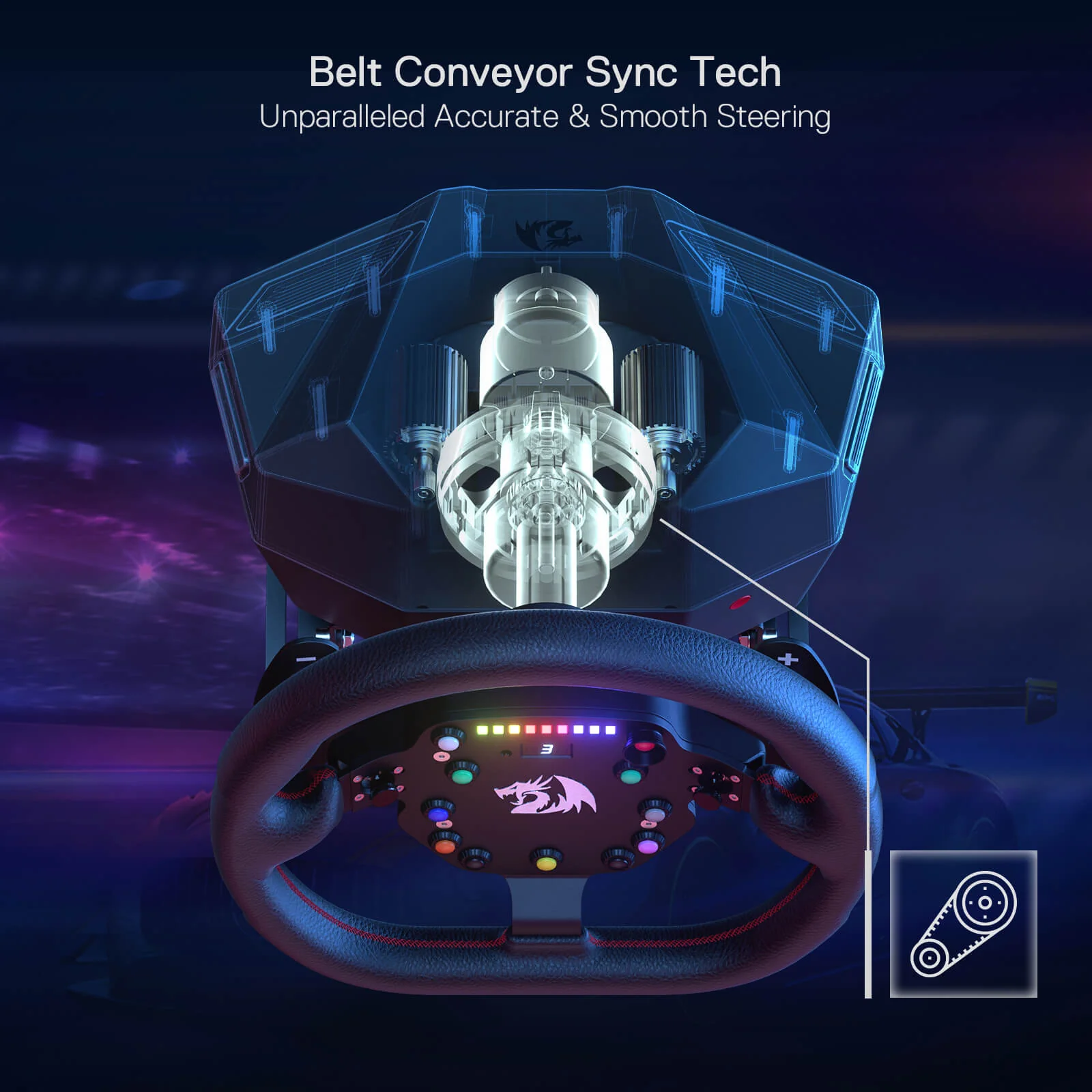 GT32 Racing Wheel & Pedals - Image 7