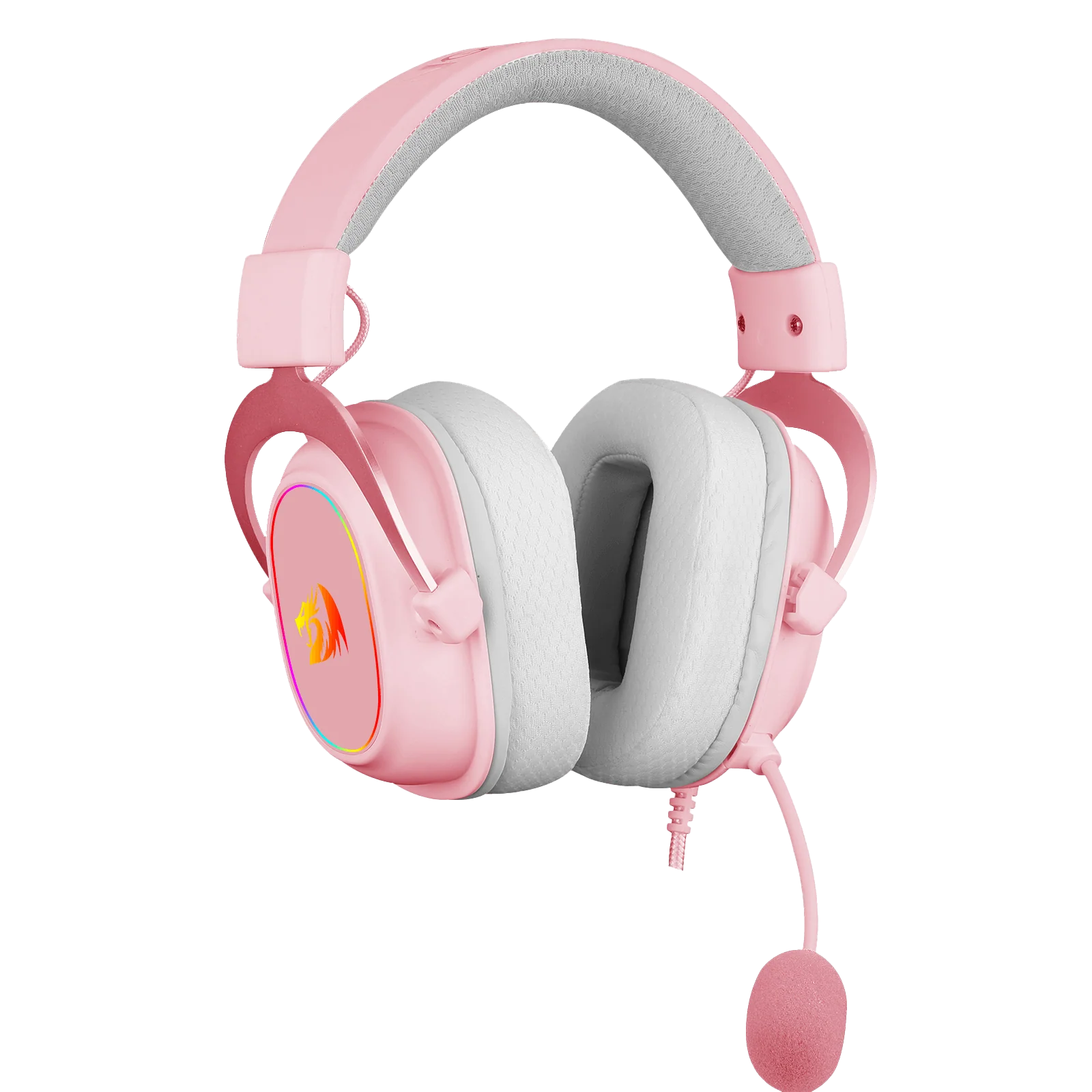 H510 ZEUS-X Cute Gaming Headphone with Mic (Pink Color) - Image 3