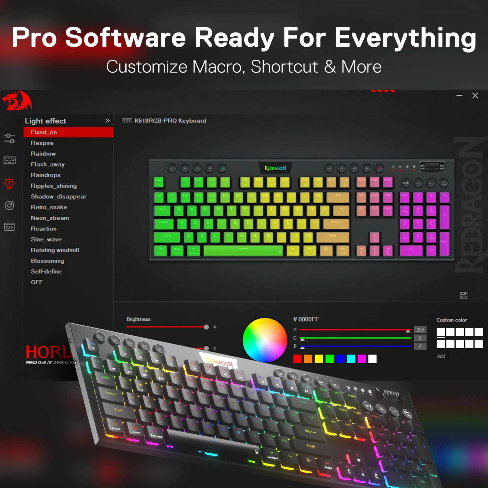 HORUS K618 Ultra-slim Wireless Mechanical Keyboard - Image 7