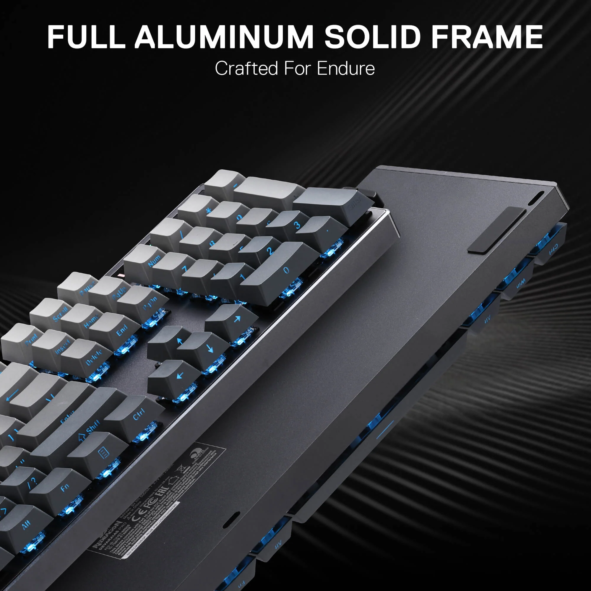 DEVARAIAS K556 PRO Aluminum Keyboard (Side Printed PBT Keycaps) - Image 6