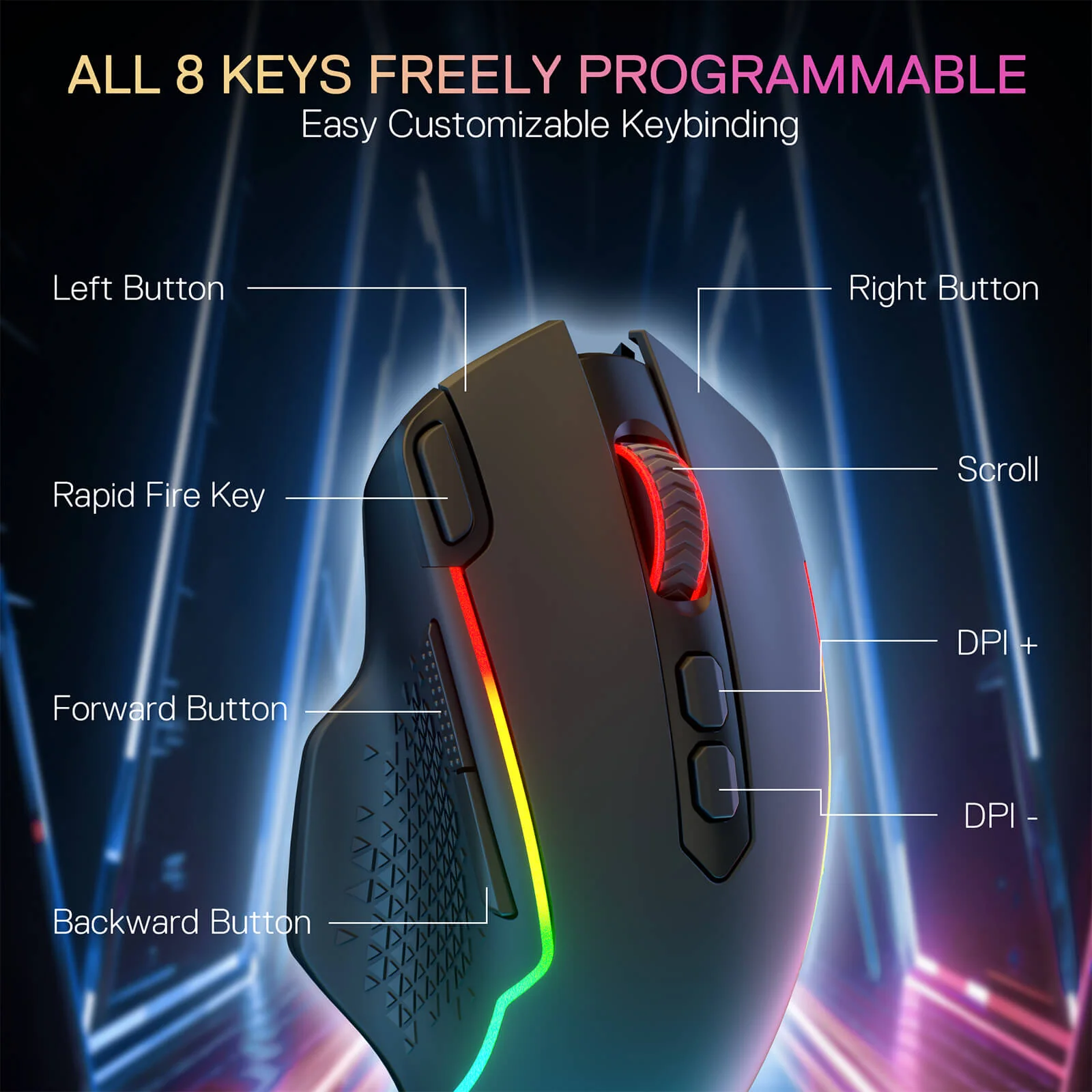 TAIPAN PRO M810 PRO Wireless Gaming Mouse - Image 23