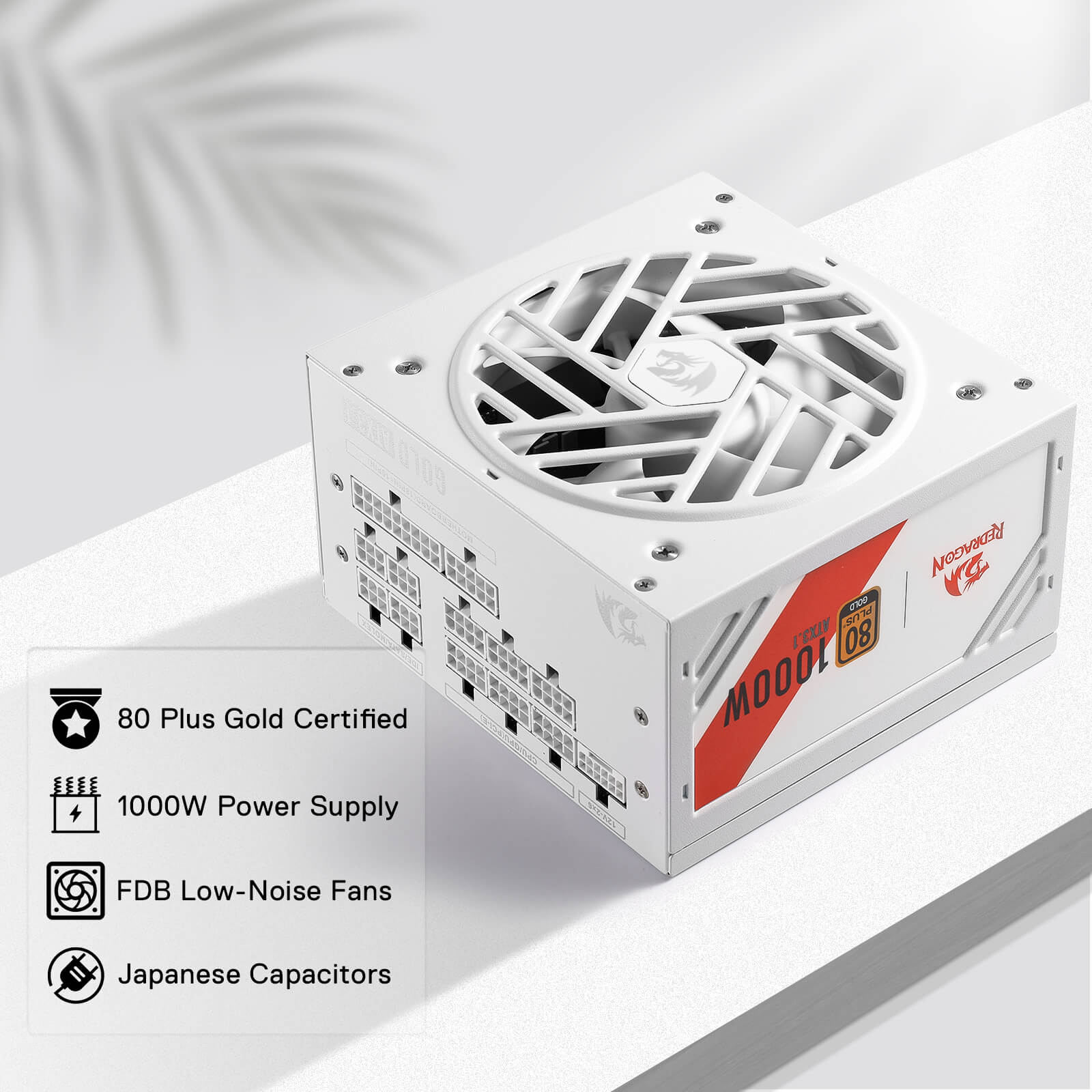 MASTER RGPS PRO 1000W 80 Plus® Gold ATX 3.1 PSU (Black & White) - Image 6
