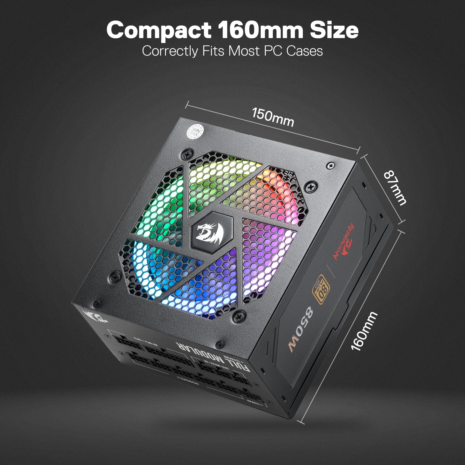 80 Plus® Gold Certified Fully Modular RGB PSU (Black & White) - Image 23
