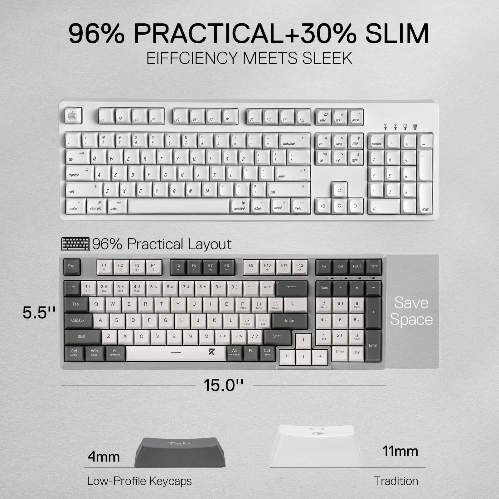 (Open-box) BK7114 Scissor Low-Profile Slim Wireless Keyboard - Image 11