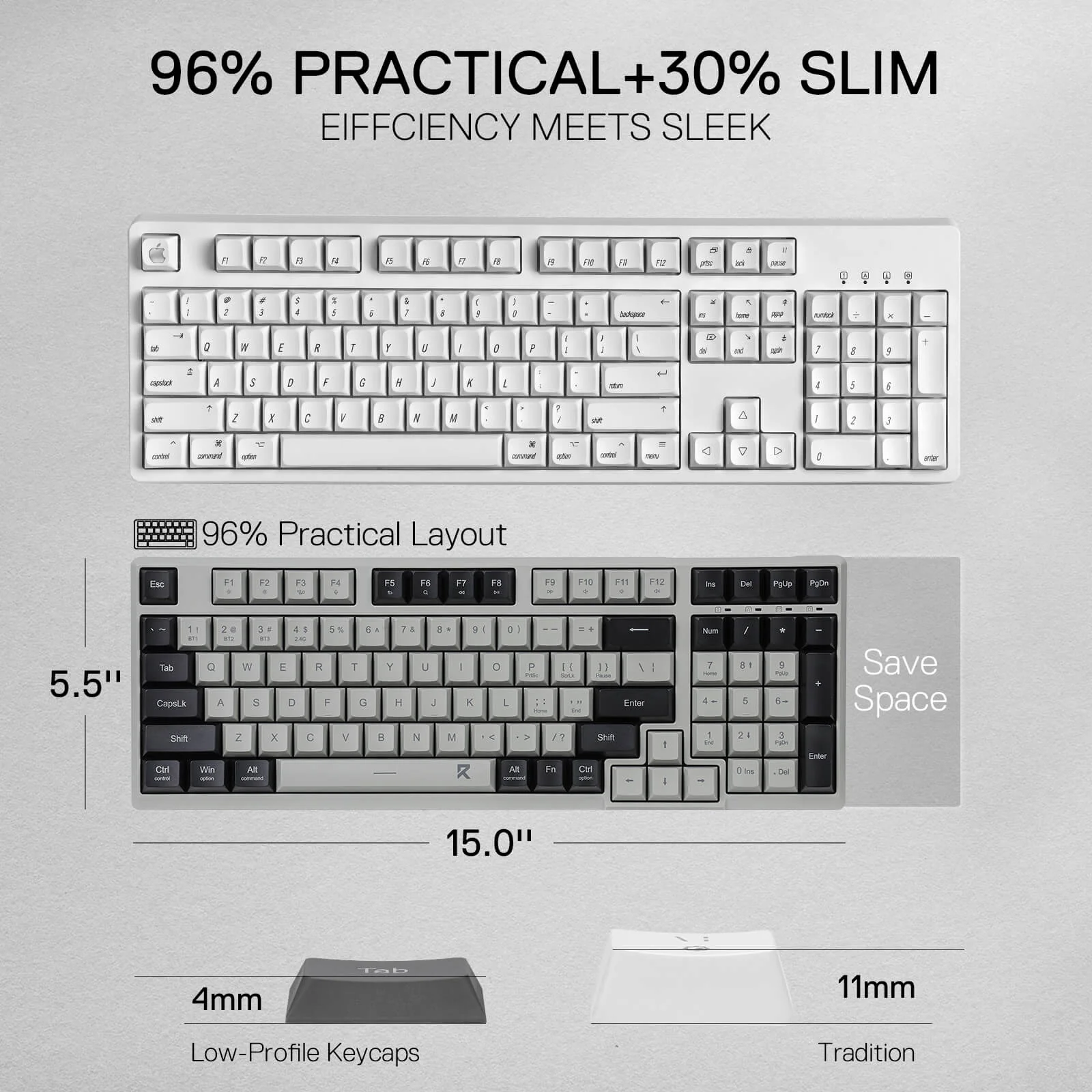 (Open-box) BK7114 Scissor Low-Profile Slim Wireless Keyboard - Image 7