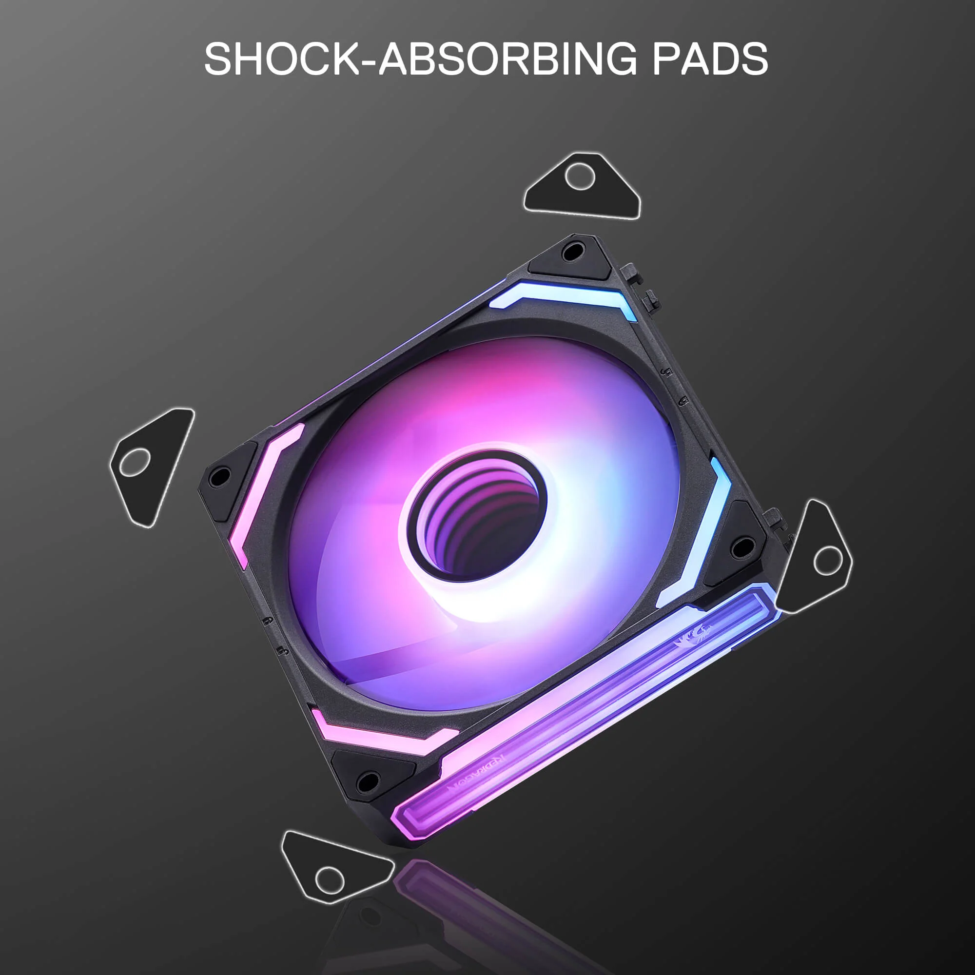 GCF012 Reverse 120mm ARGB PC Case Fan - Image 8