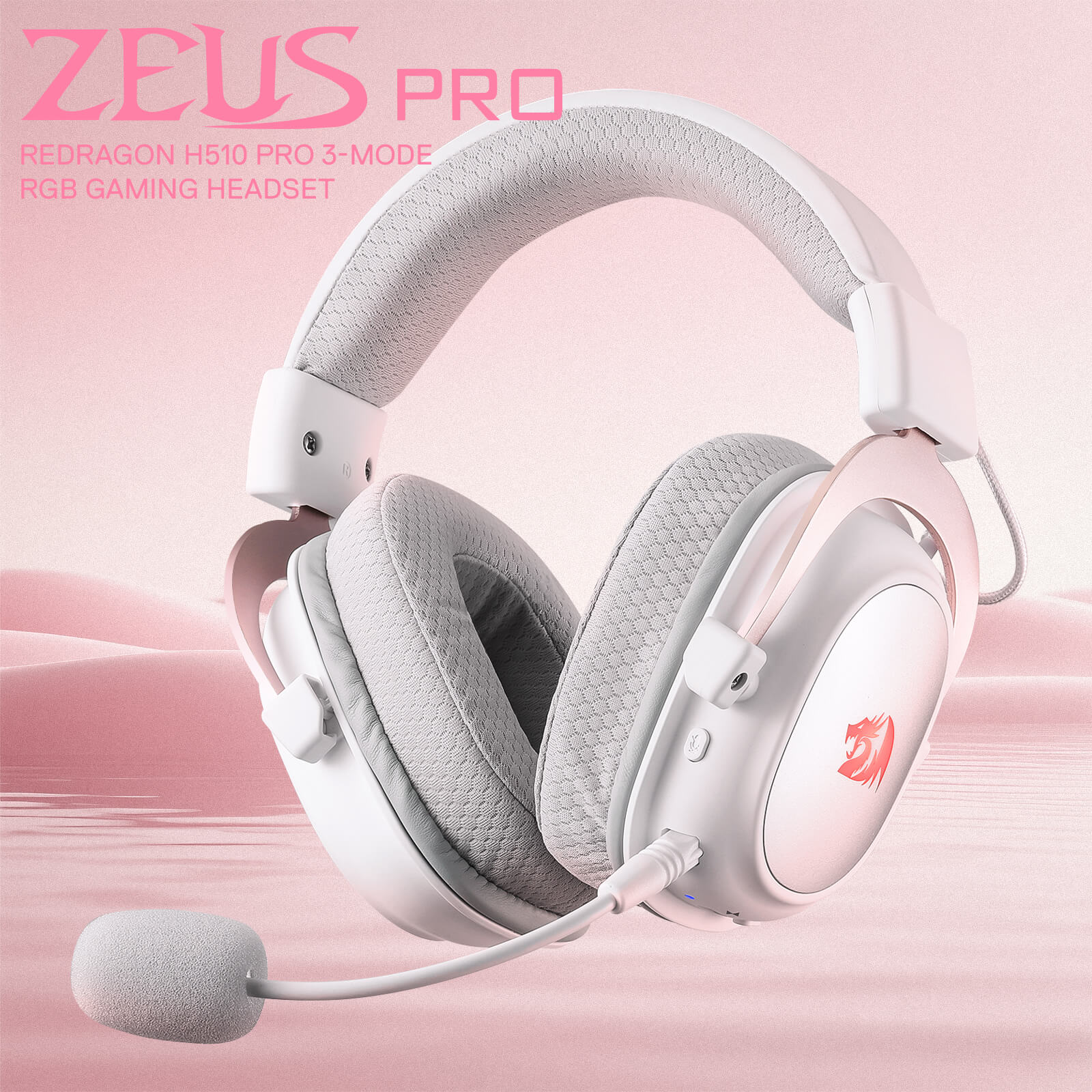(Open-box) H510 ZEUS-X RGB Wireless Gaming Headset - Image 9