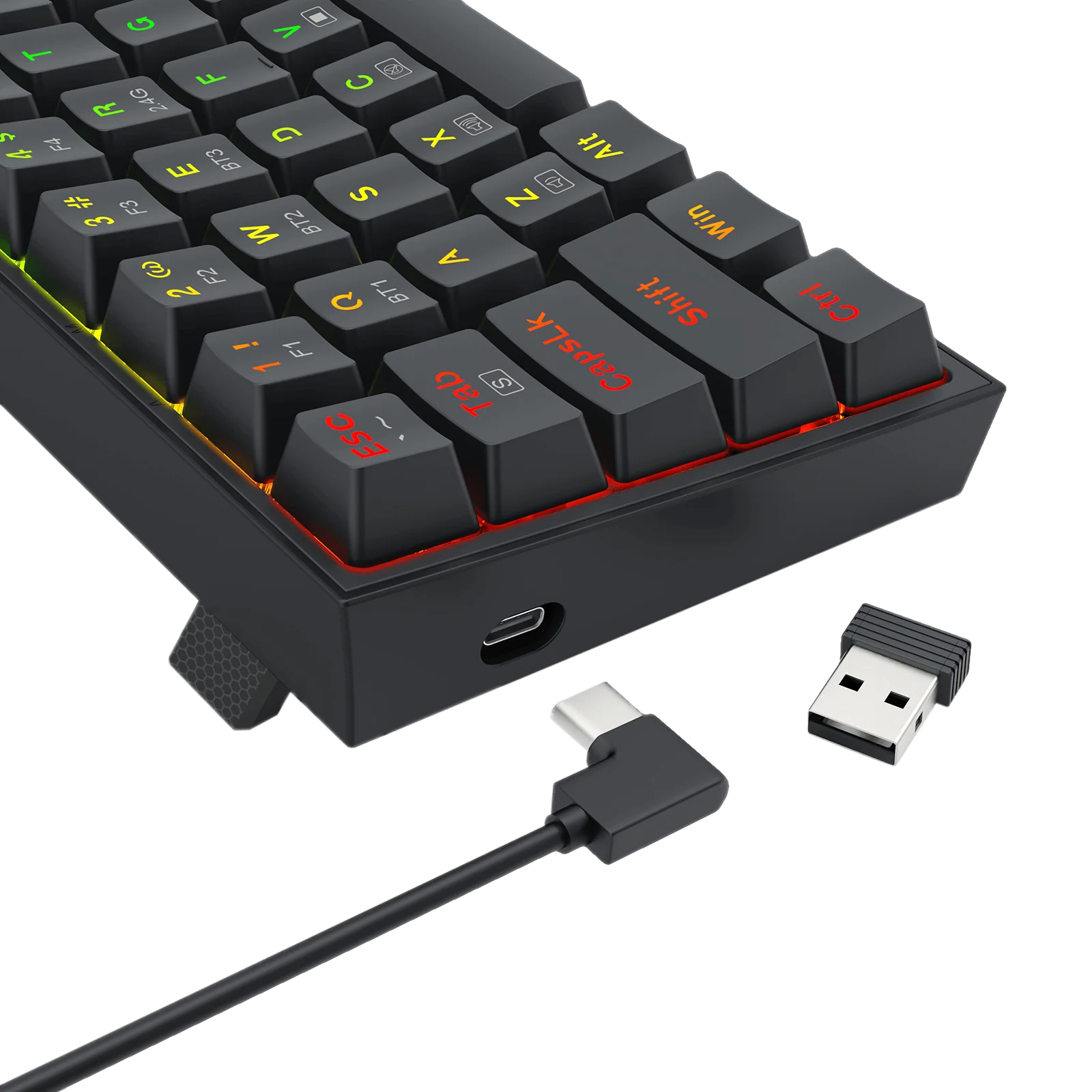K628 75% Mechanical Gaming Keyboard M693 Gaming Mouse Tri-Modes Combo - Image 13