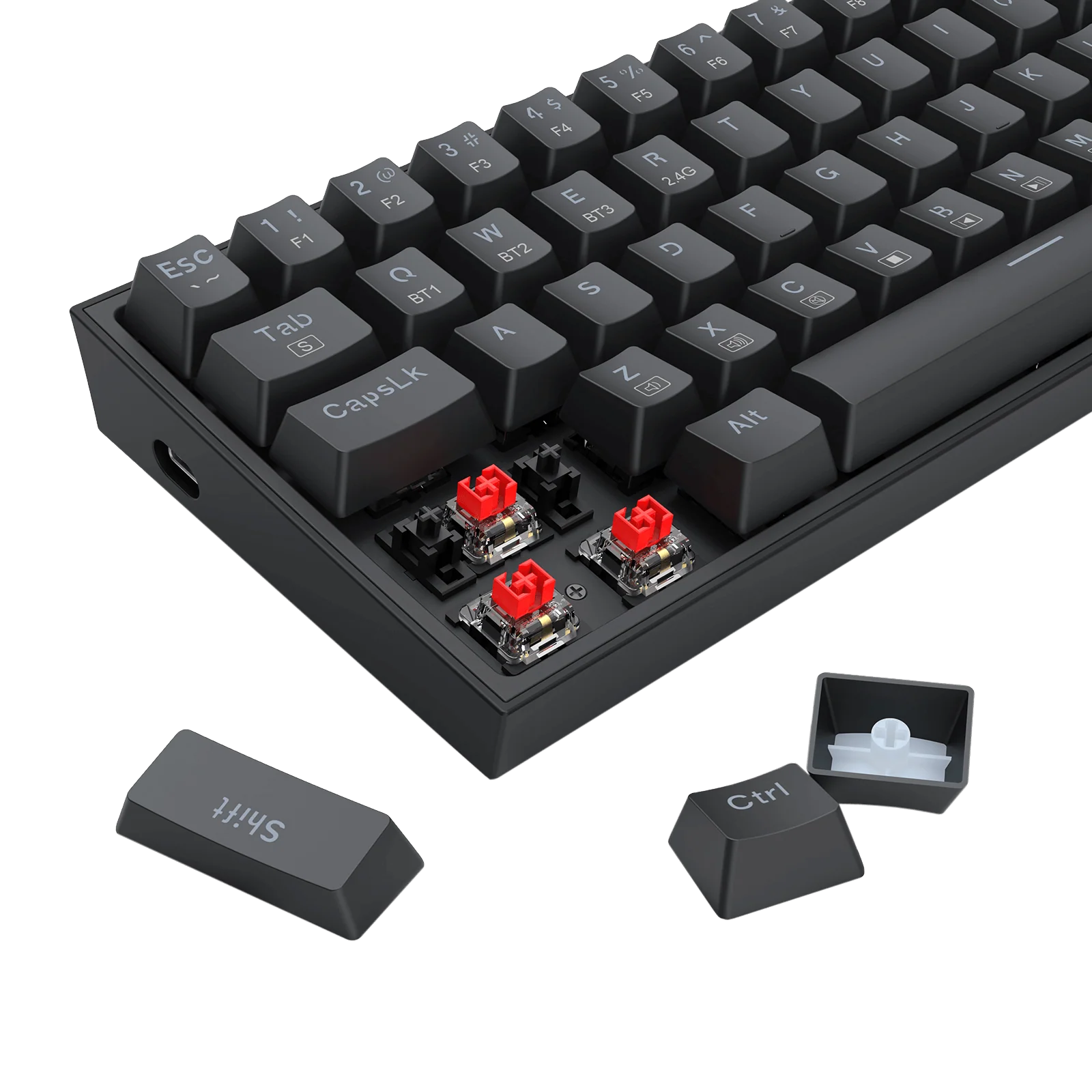 K628 75% Mechanical Gaming Keyboard M693 Gaming Mouse Tri-Modes Combo - Image 14
