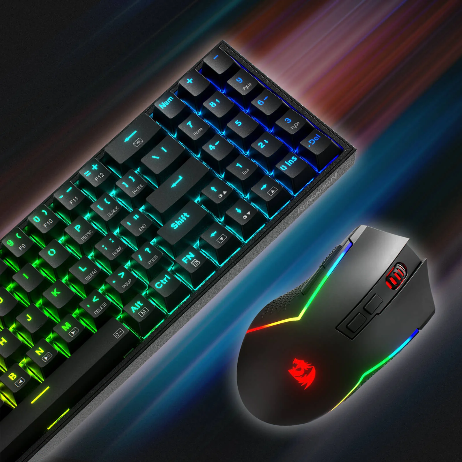 K628 75% Mechanical Gaming Keyboard M693 Gaming Mouse Tri-Modes Combo - Image 9