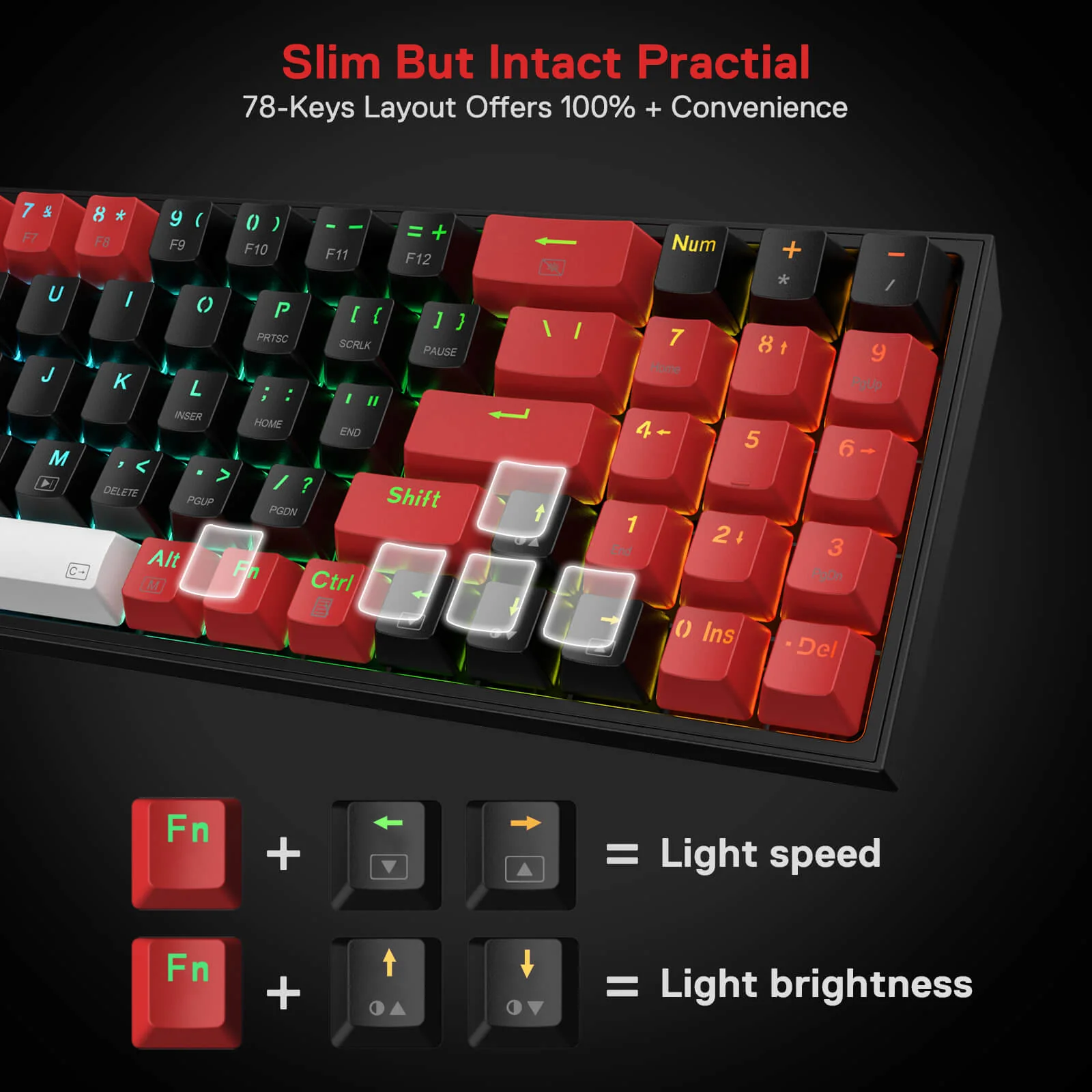 (Open-box) POLLUX K628 PRO 75% Wireless Gaming Keyboard - Image 12