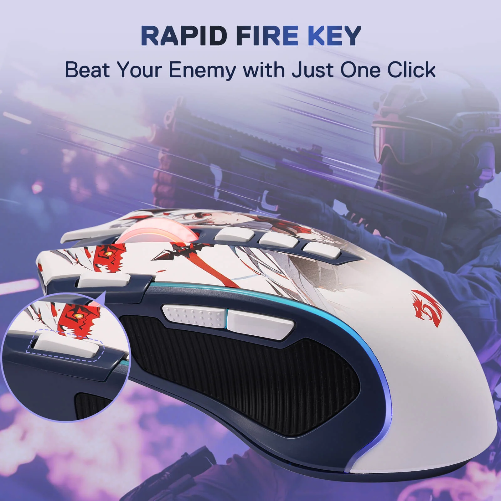 PREDATOR M612 PRO Anime Gaming Mouse - Image 6