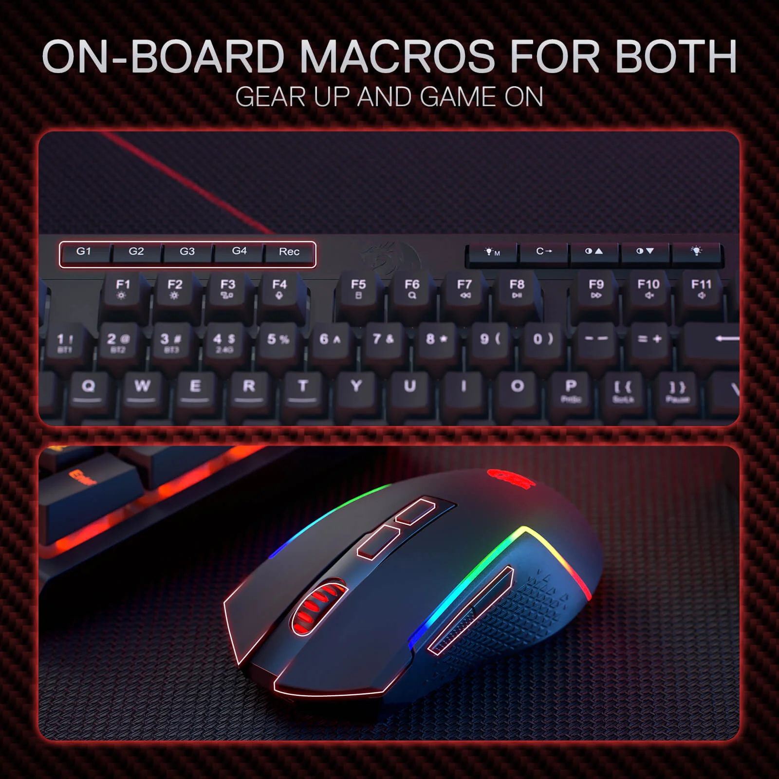 RYLO PRO S142 Membrane Gaming Keyboard & Mouse Tri-Mode Combo - Image 7