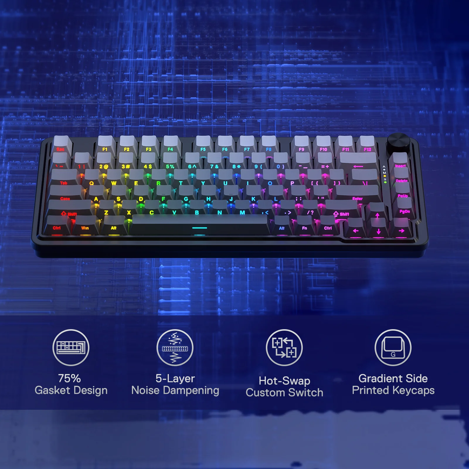 UCAL K673 PRO (Side Printed PBT Keycaps) - Image 4