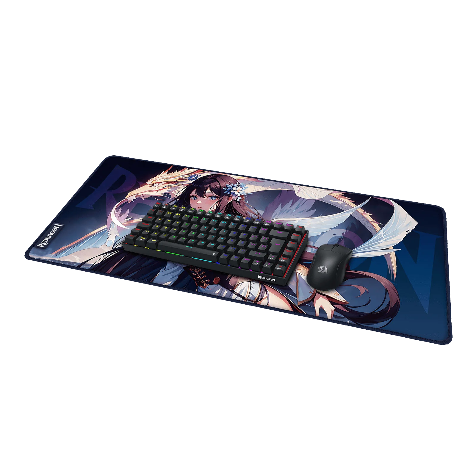 P046 Anime Blue Gaming Mouse Pad/Desk Mat - Image 13