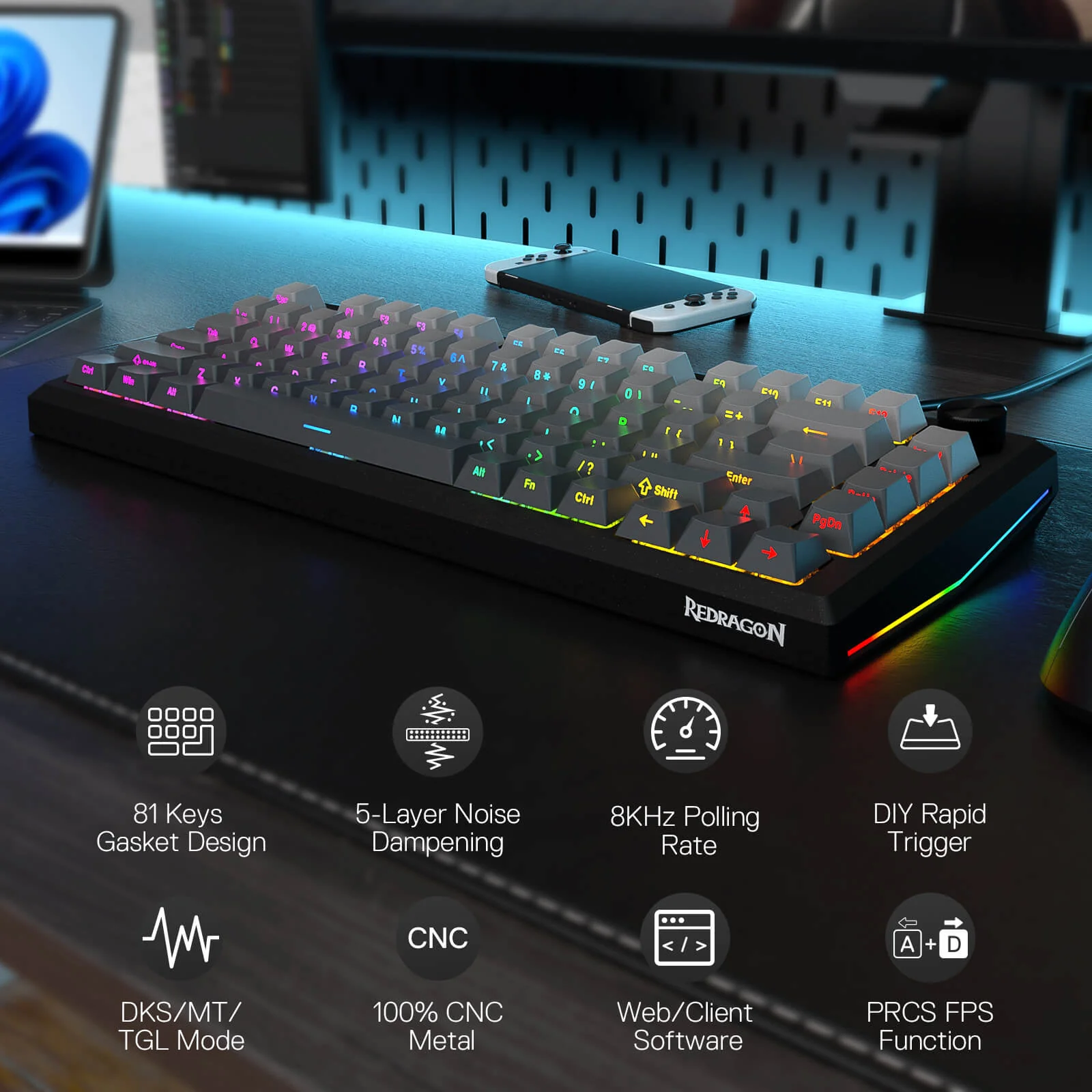 PENUMBRA K687 HE Rapid Trigger Gaming Keyboard - Image 3