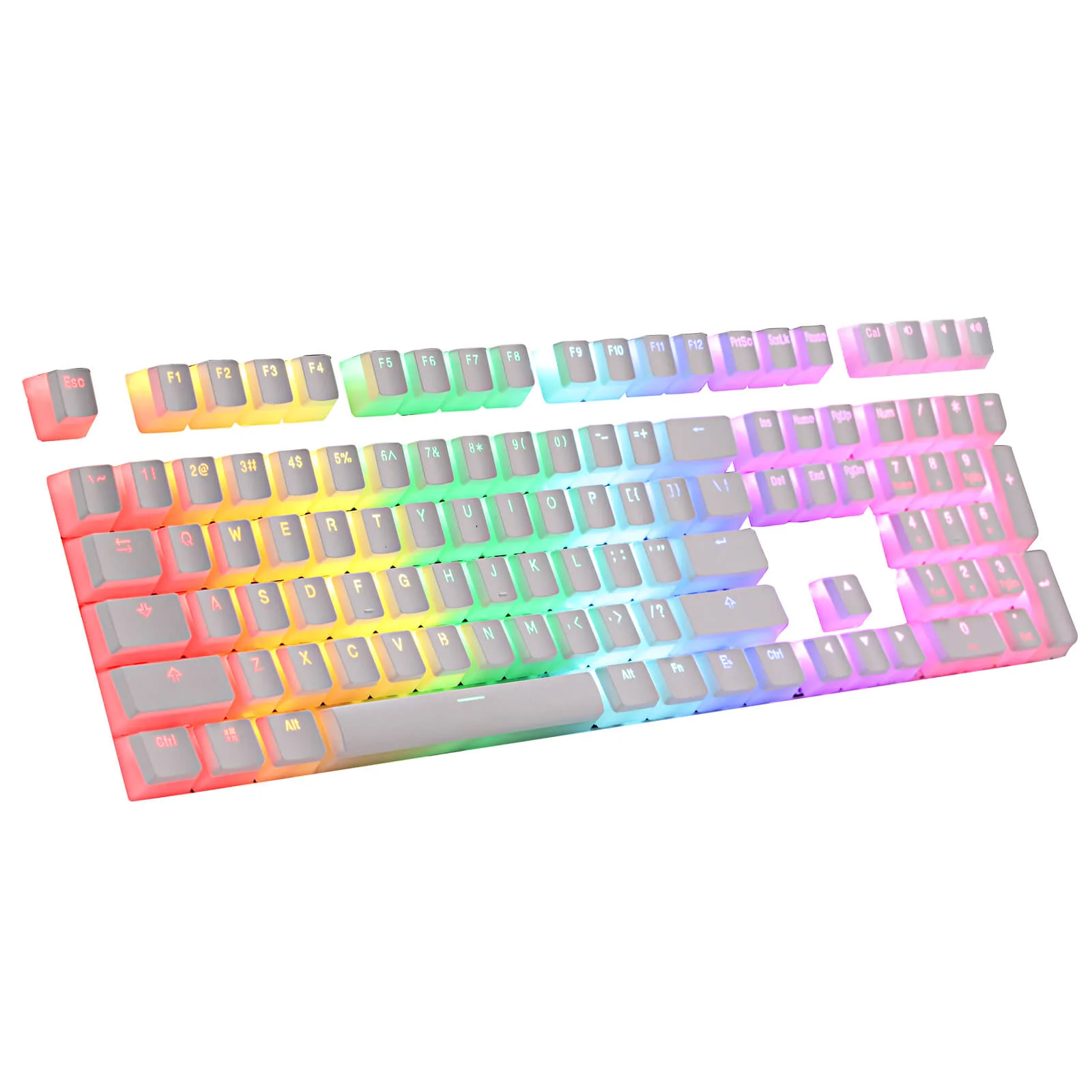 (Only Keycaps) Redragon X LTC PBT Double Shot 108 Pudding Keycaps Set (Ships to US Customers Only) - Image 10