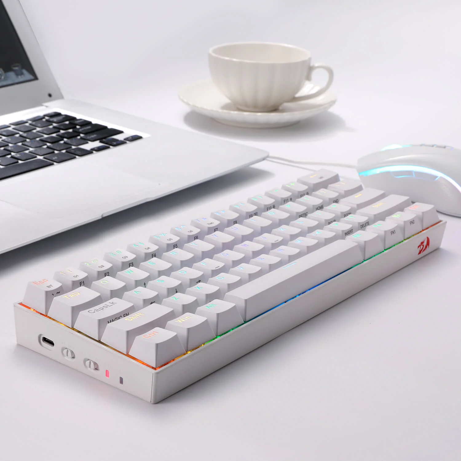 K530 PRO 60% RGB Wireless Mechanical Keyboard M711 RGB Gaming Mouse Bundle - Image 4