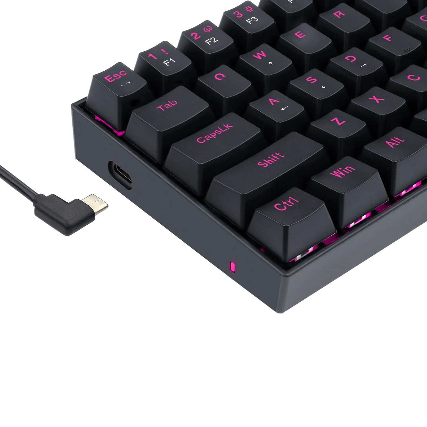 Redragon K630 60% Keyboard Pink LED Backlit - Image 6