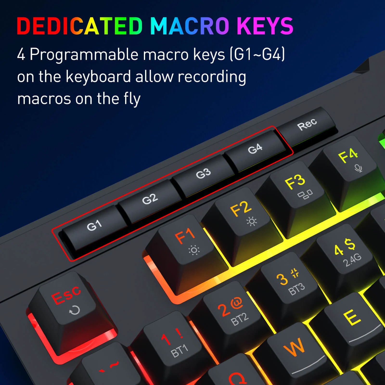 S151 PRO Membrane Gaming Keyboard & Mouse Wireless Combo - Image 8