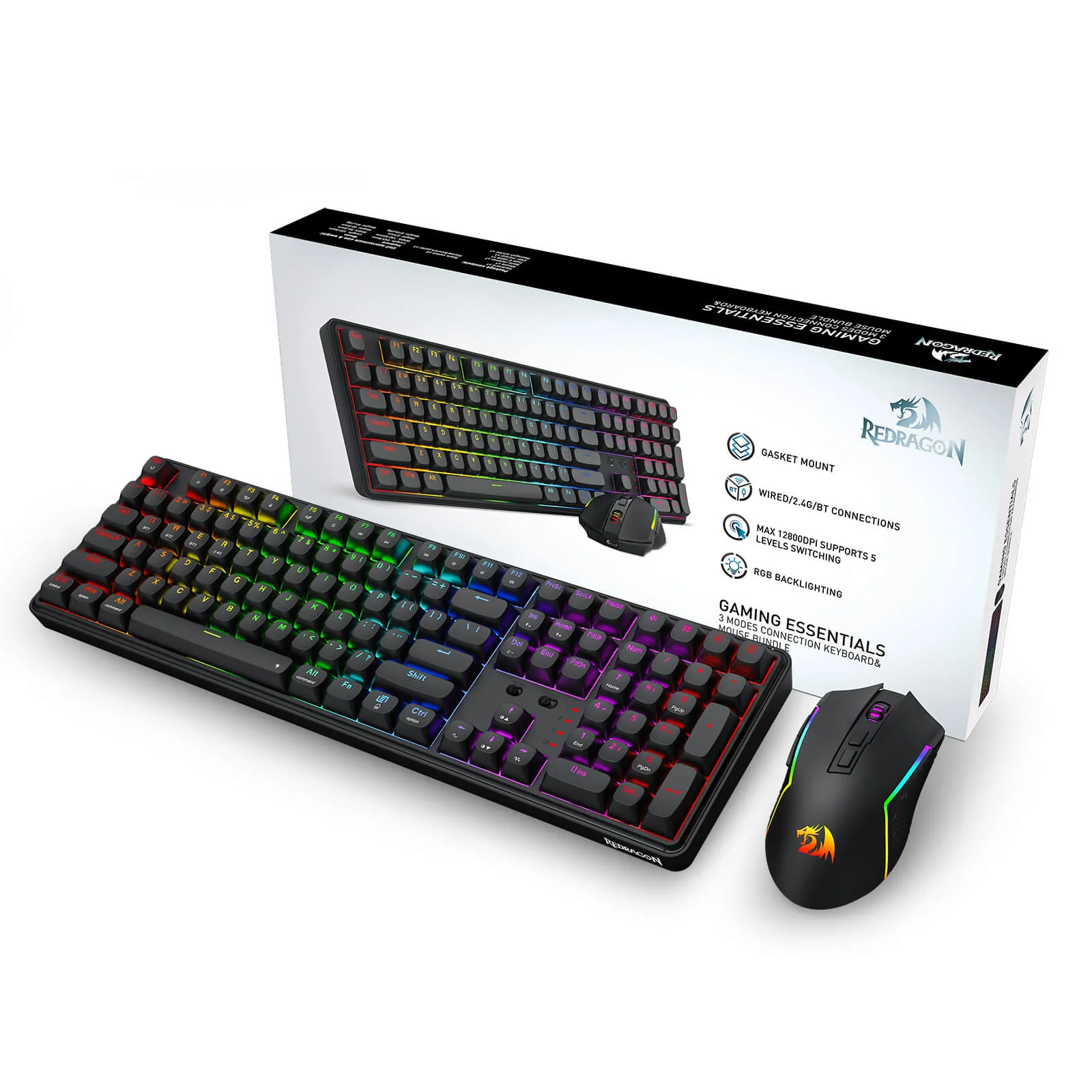 S163 3-Mode Wireless Gaming Keyboard & Mouse - Image 11