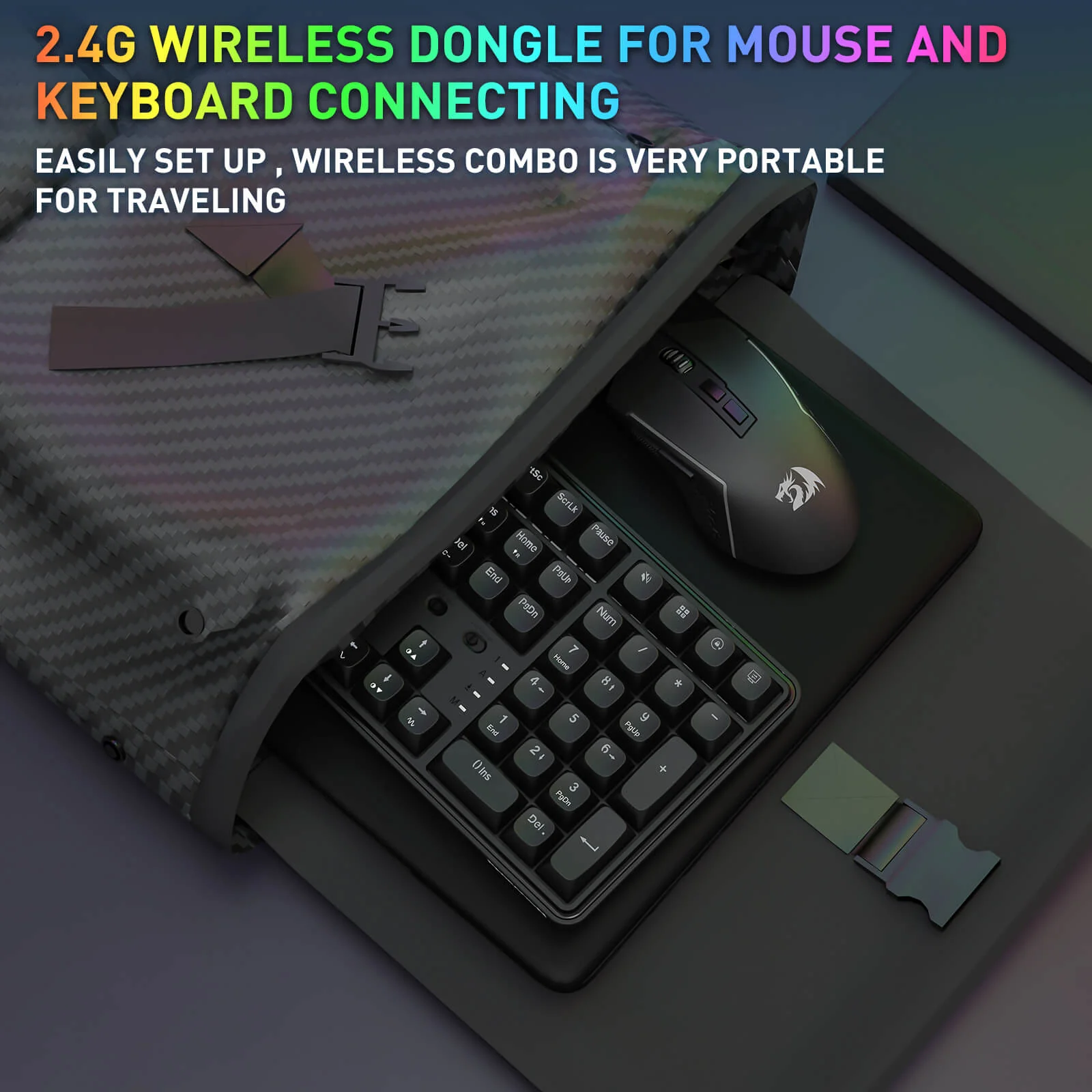S163 3-Mode Wireless Gaming Keyboard & Mouse - Image 7