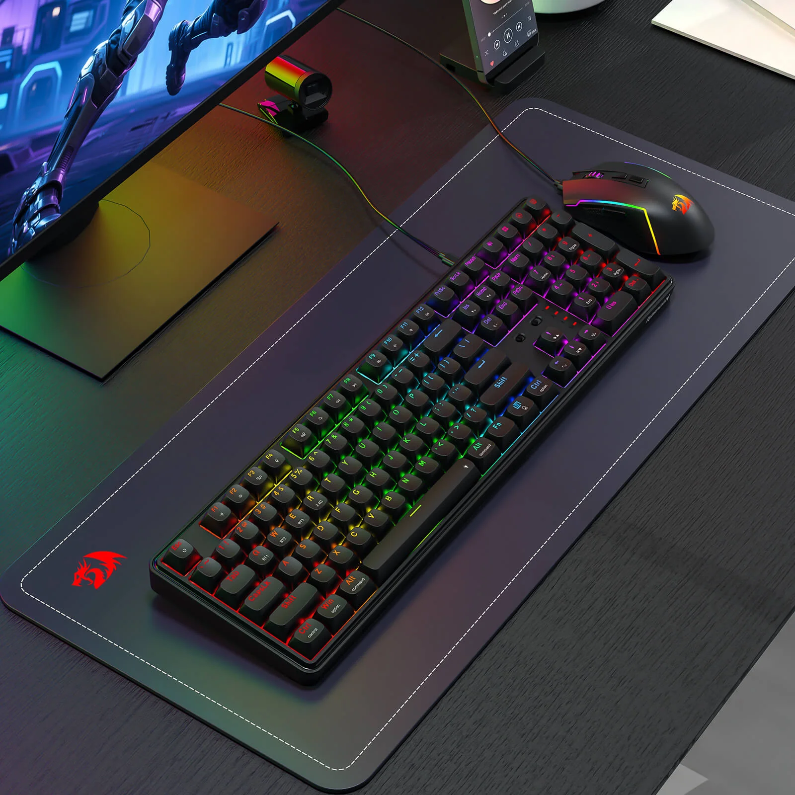 S163 3-Mode Wireless Gaming Keyboard & Mouse - Image 9