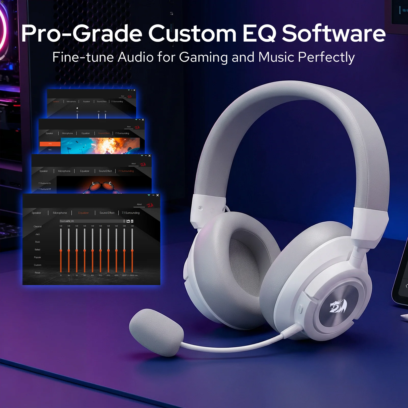 SPECTRA PRO H889 Wireless Gaming Headset - Image 9