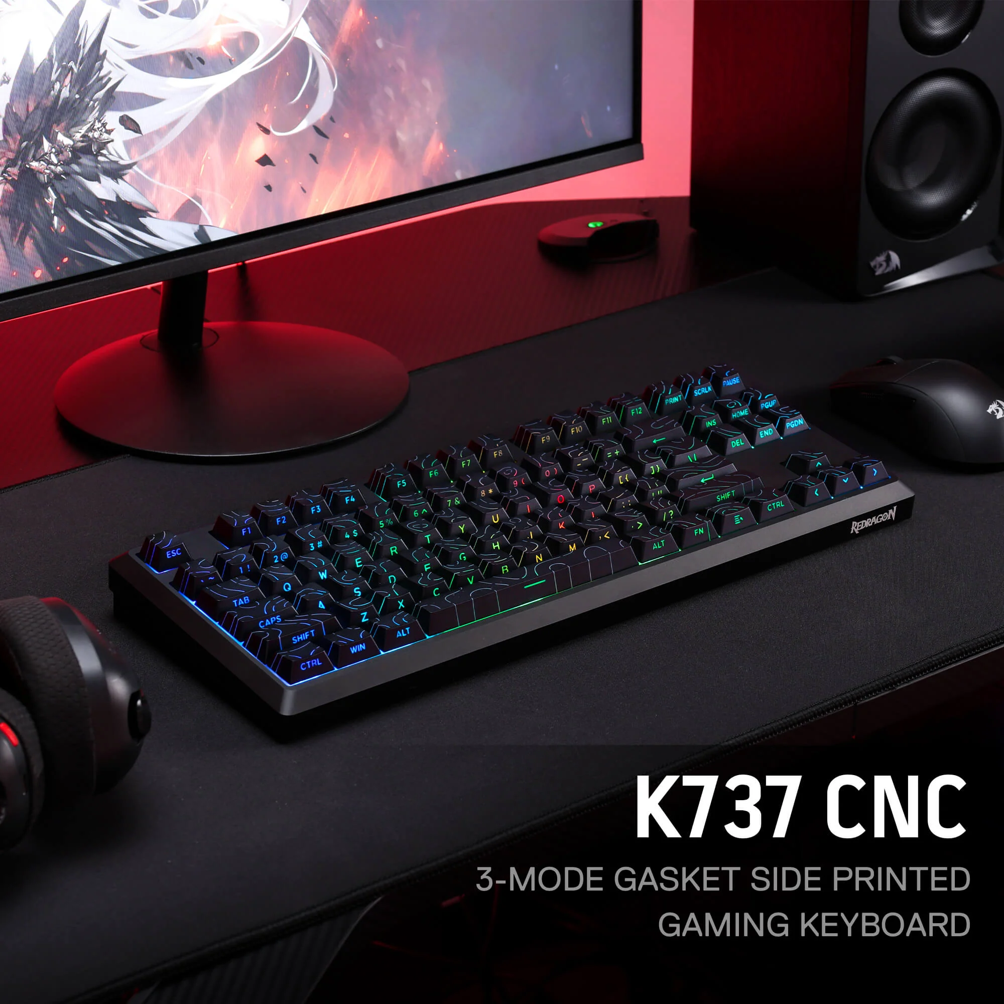 URANUS K737 PRO (Side Printed PBT Keycaps) - Image 3