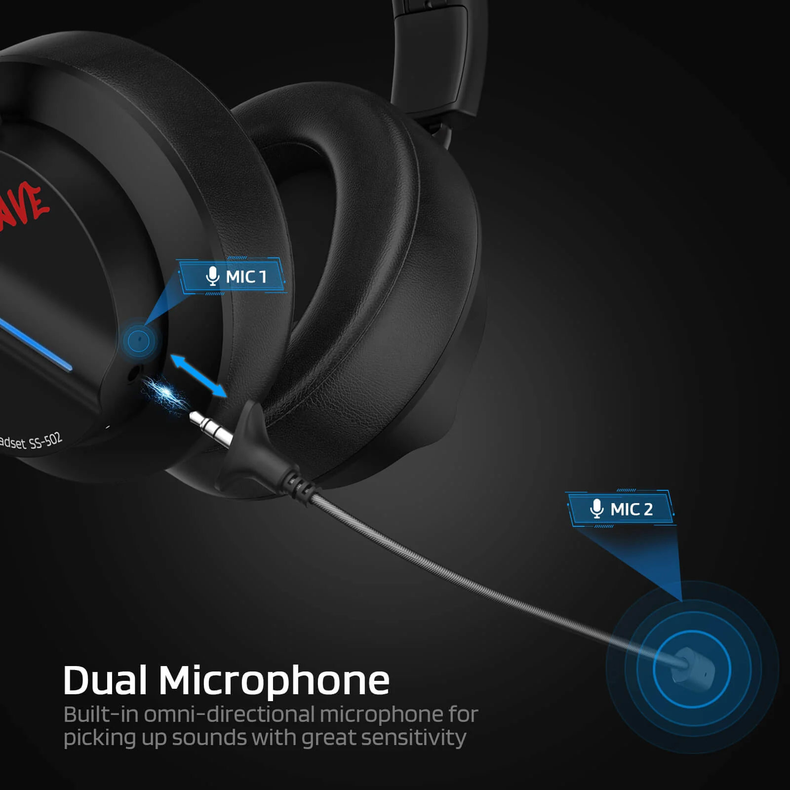 Redragon x LTC 2.4GHz/BT Wireless Headphones with Mic - Image 3